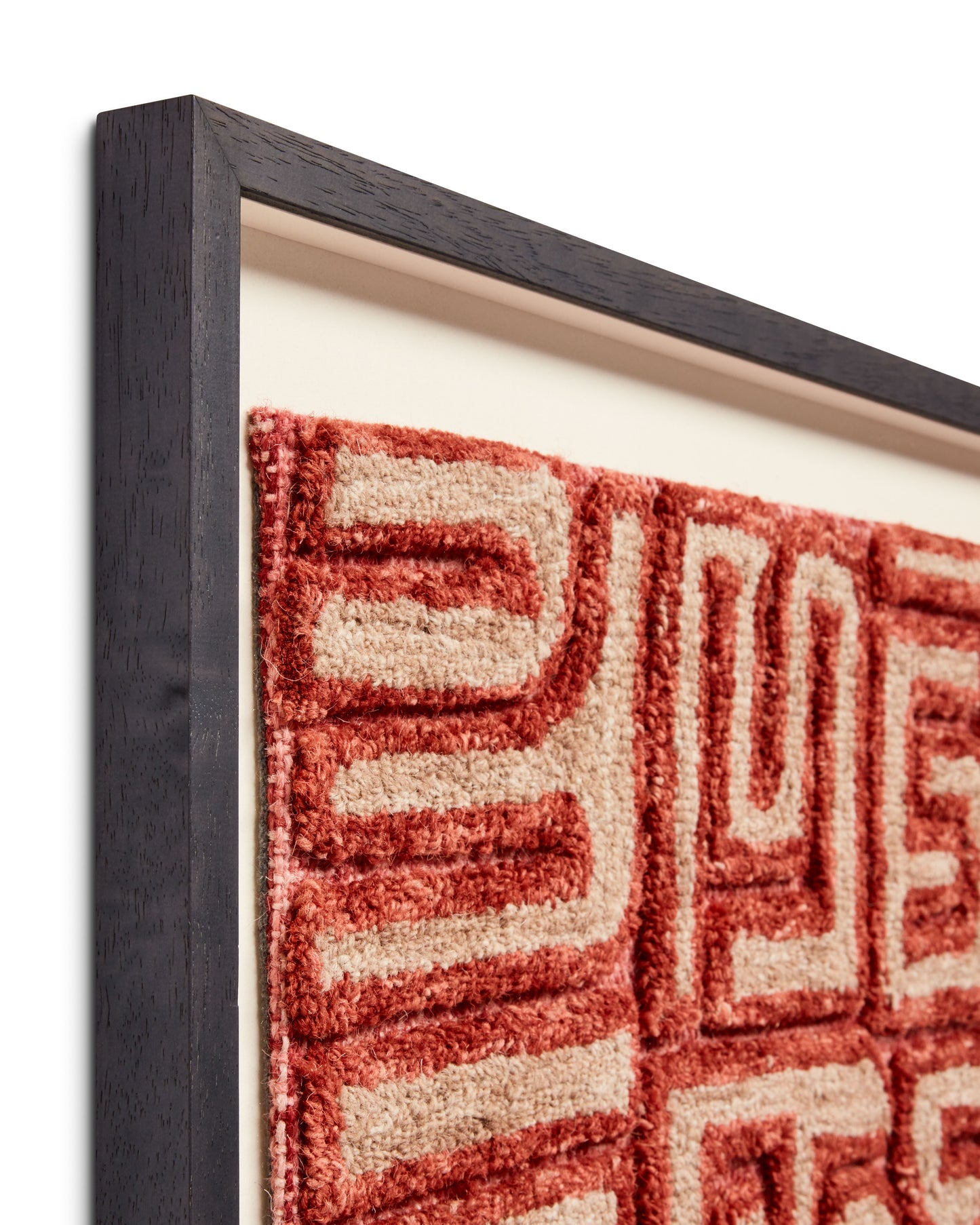 Loloi Katanga Red / Beige 2'-4" X 2'-4" Wall Art