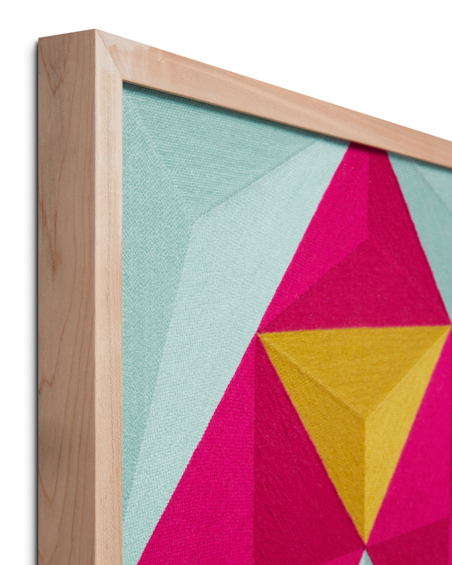 Loloi Fair and Square Pink / Gold 2' x 2' Wall Art