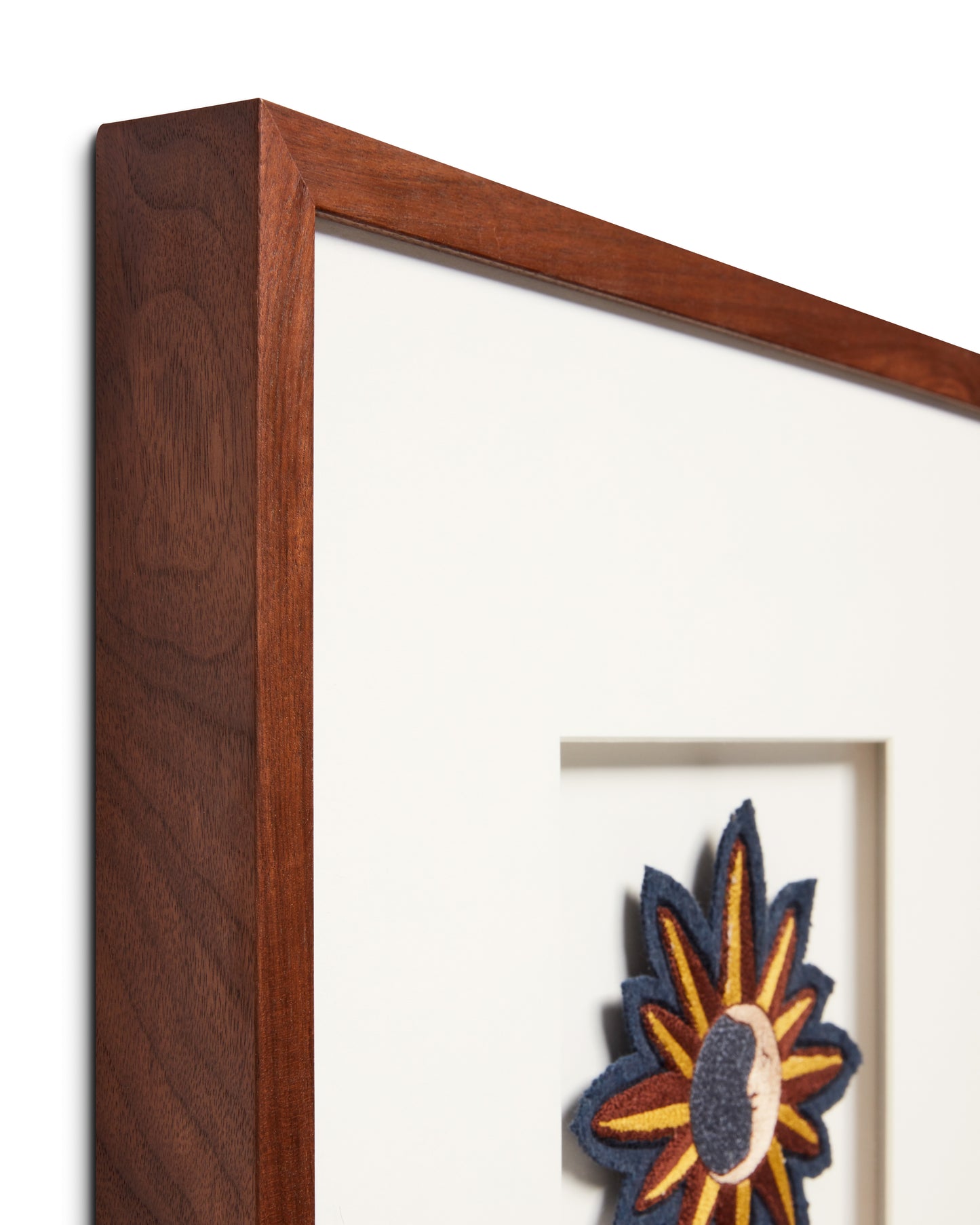 Loloi Mystic Patch Blue / Brown 1'-4" X 1'-4" Wall Art