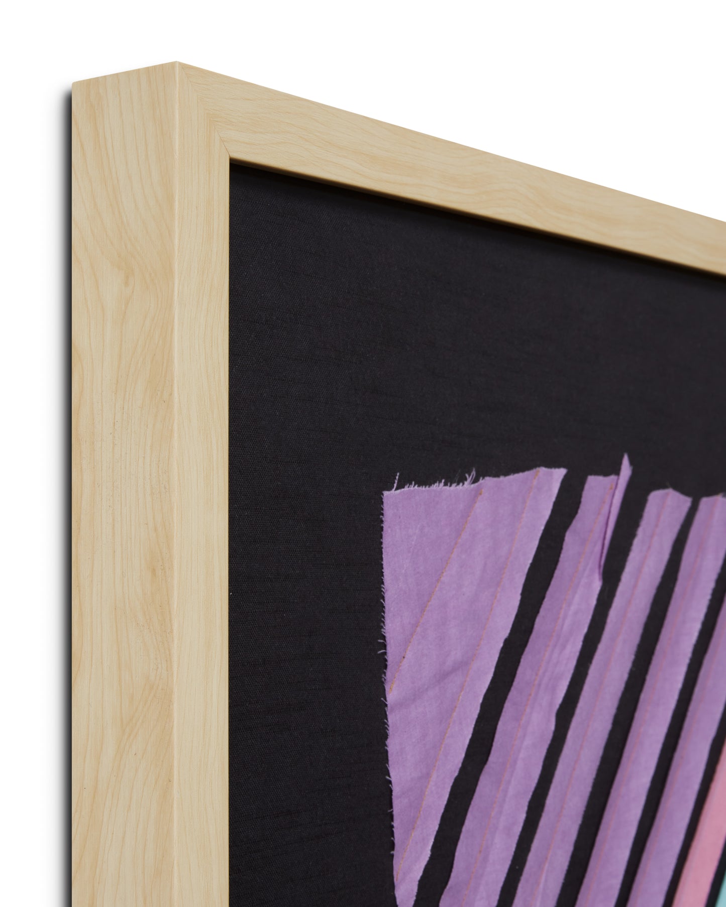 Loloi Unbiased Tape Black / Multi 3'-4" X 3'-4" Wall Art