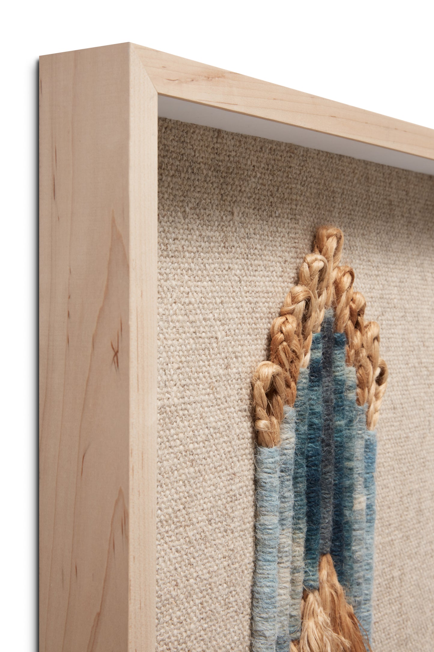 Loloi Ashley Beige / Blue 1'-7" x 2'-1" Wall Art
