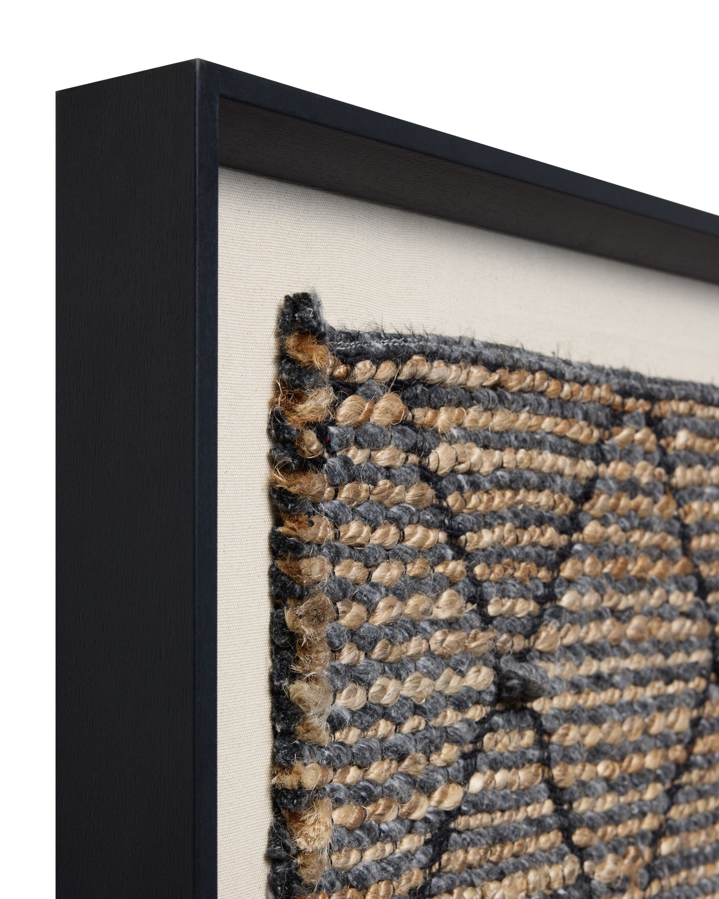 Loloi Nuit Grey / Beige 4'-1" x 2'-2" Wall Art