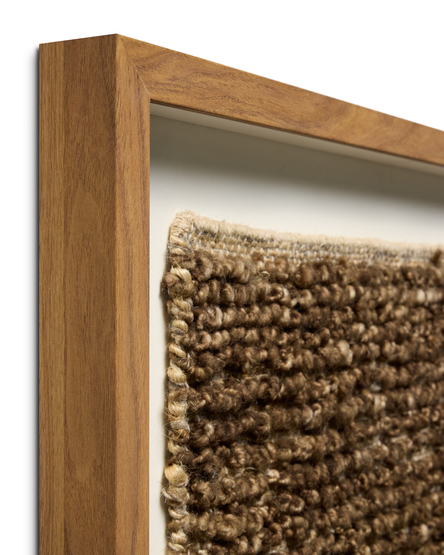 Loloi Coffee Bean Brown / Beige 2'-10" x 2'-10" Wall Art