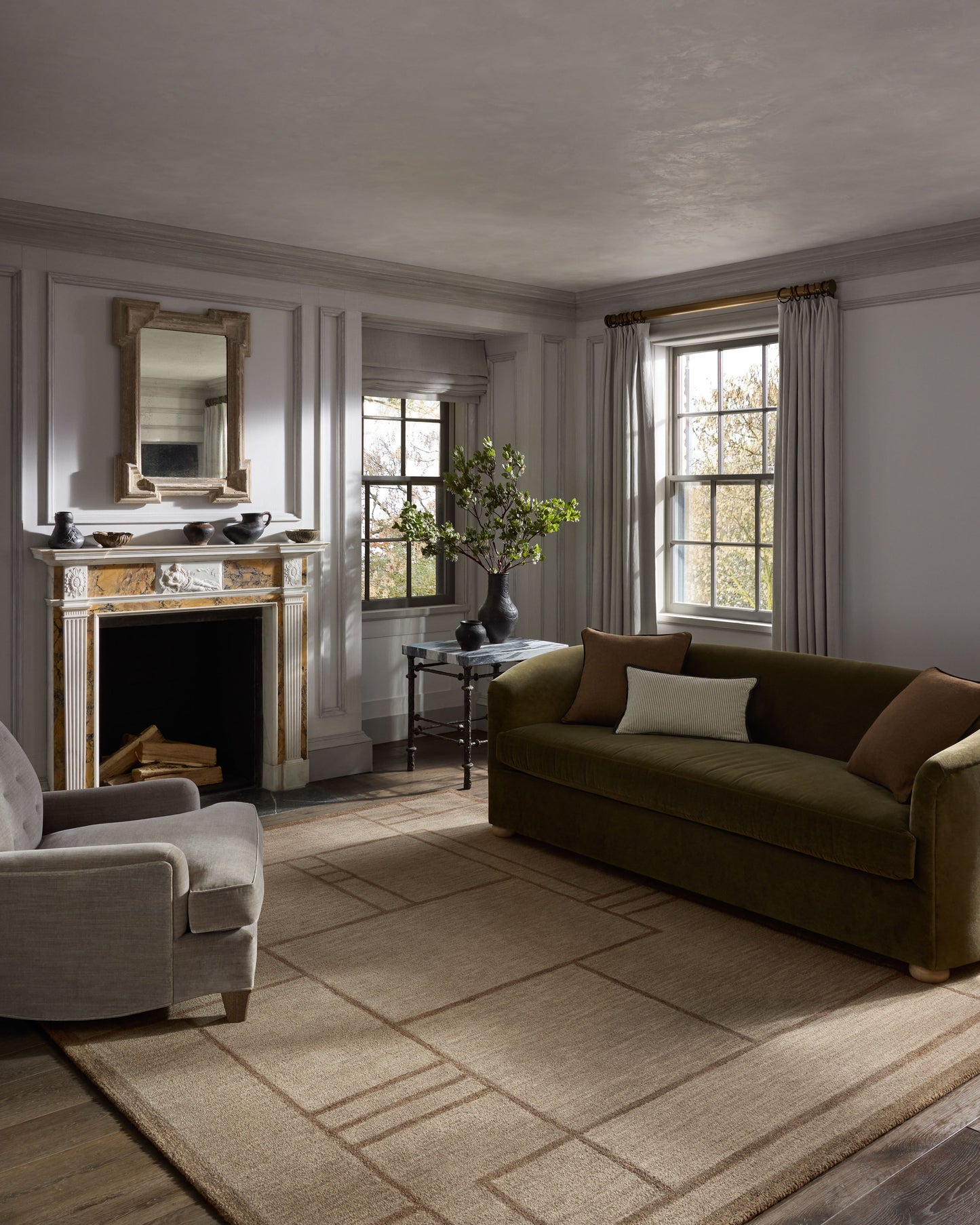 Jeremiah Brent x Loloi Barrow Beige / Taupe 9'-3" x 13' Area Rug