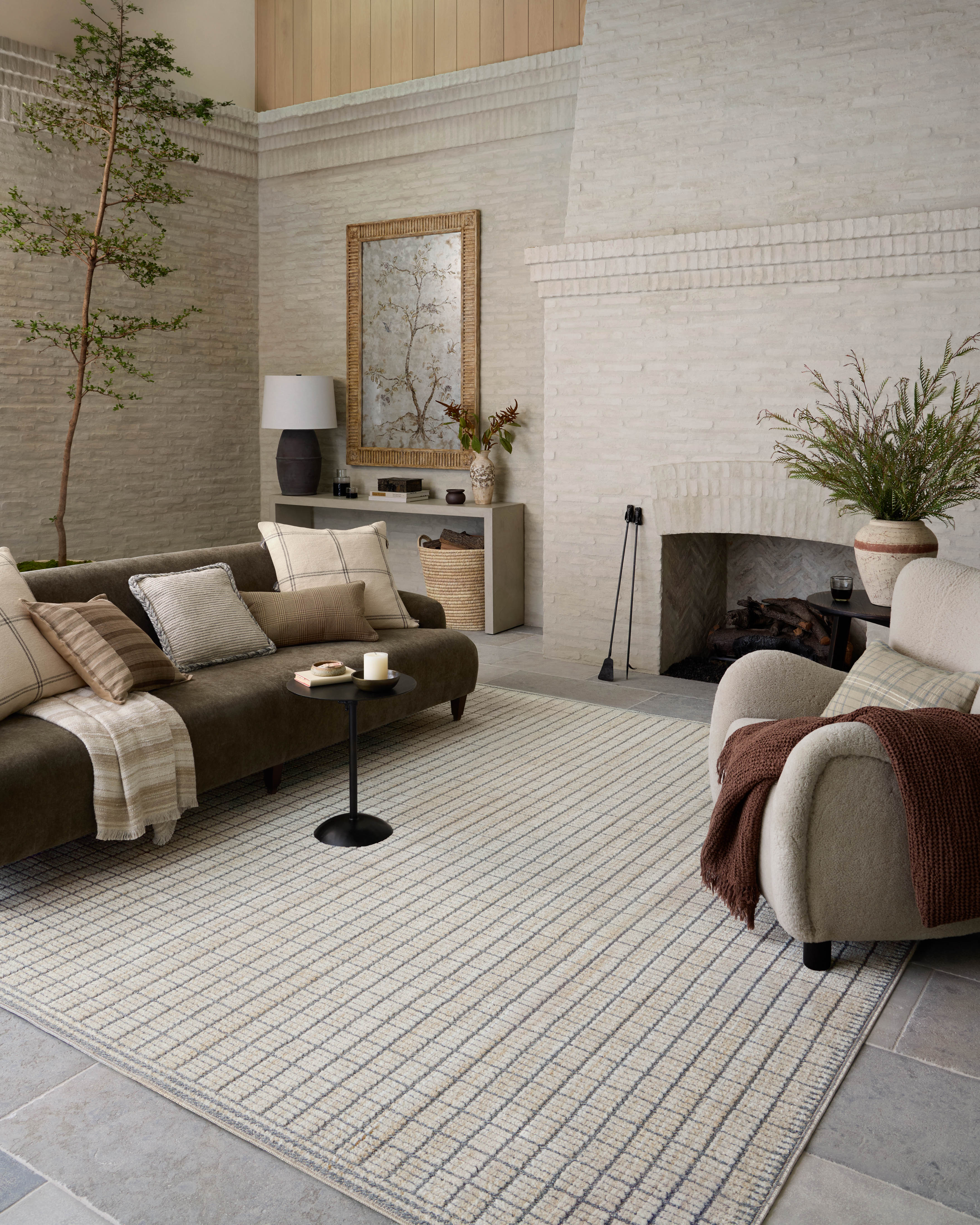 Amber Lewis x Loloi Bexley Slate / Natural 2'-7
