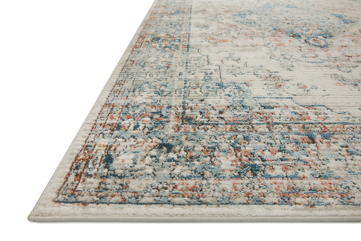 Loloi Bianca Ivory / Ocean 7'-11" x 10'-6" Area Rug