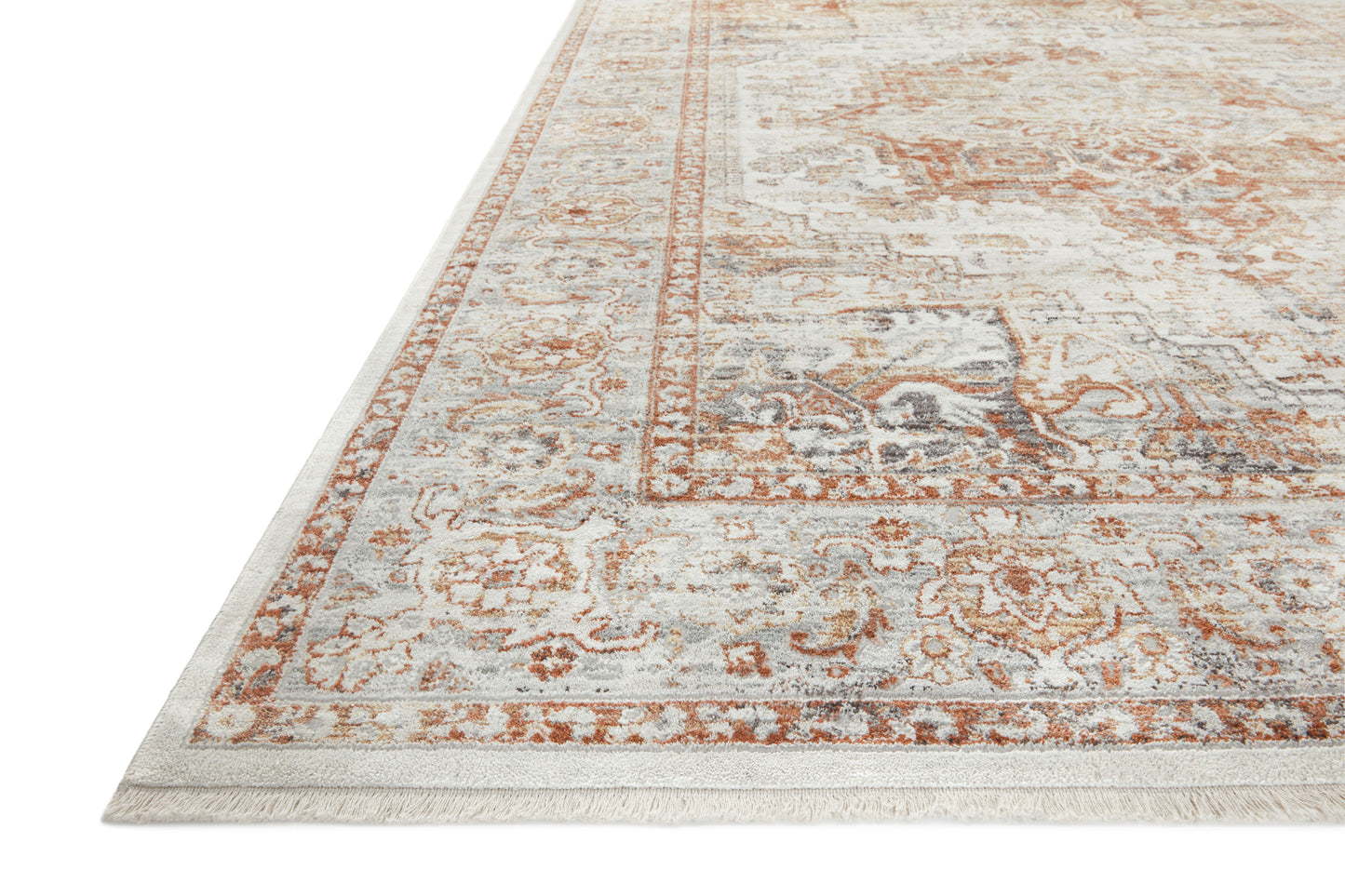 Loloi Bonney Ivory / Sunset 6'-7" x 9'-7" Area Rug