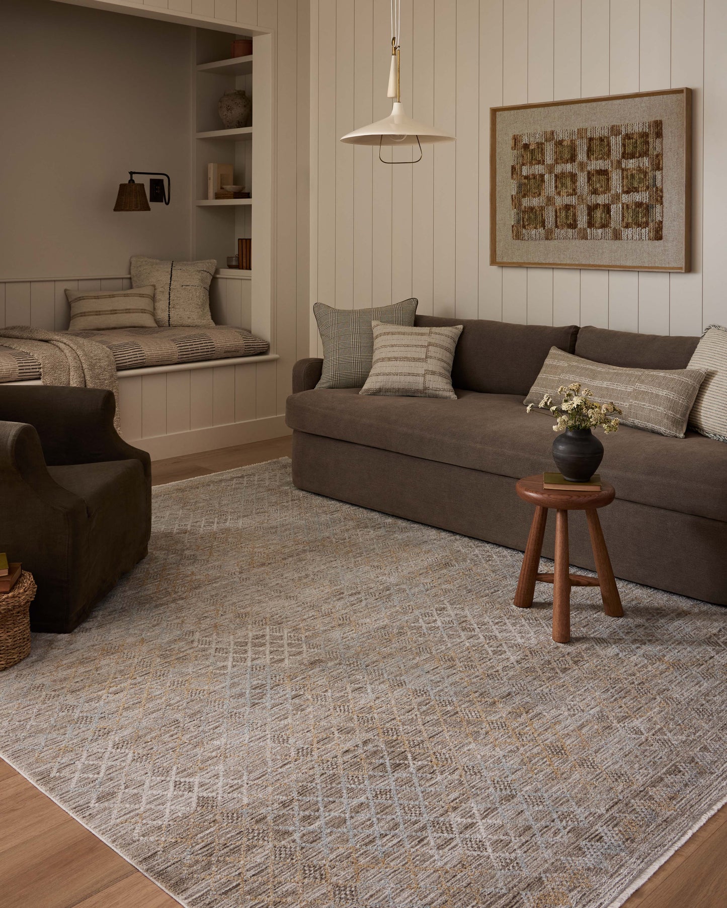 Amber Lewis x Loloi Cali Taupe / Multi 2'-7" x 8'-0" Runner Rug
