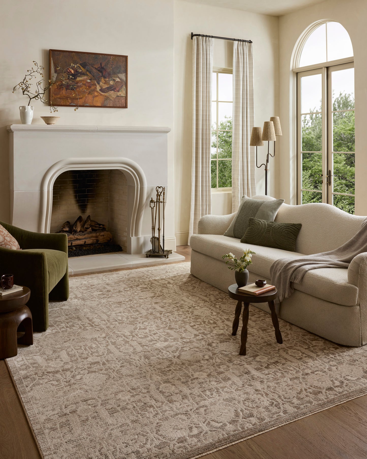 Loloi Clarisse Fog / Bone 2'-0" x 3'-0" Accent Rug
