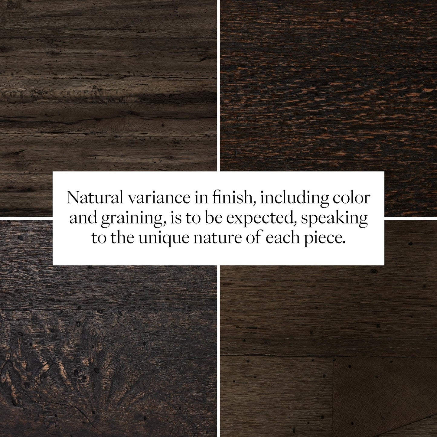 Abaso Console Table - Ebony Rustic Ash Oyster