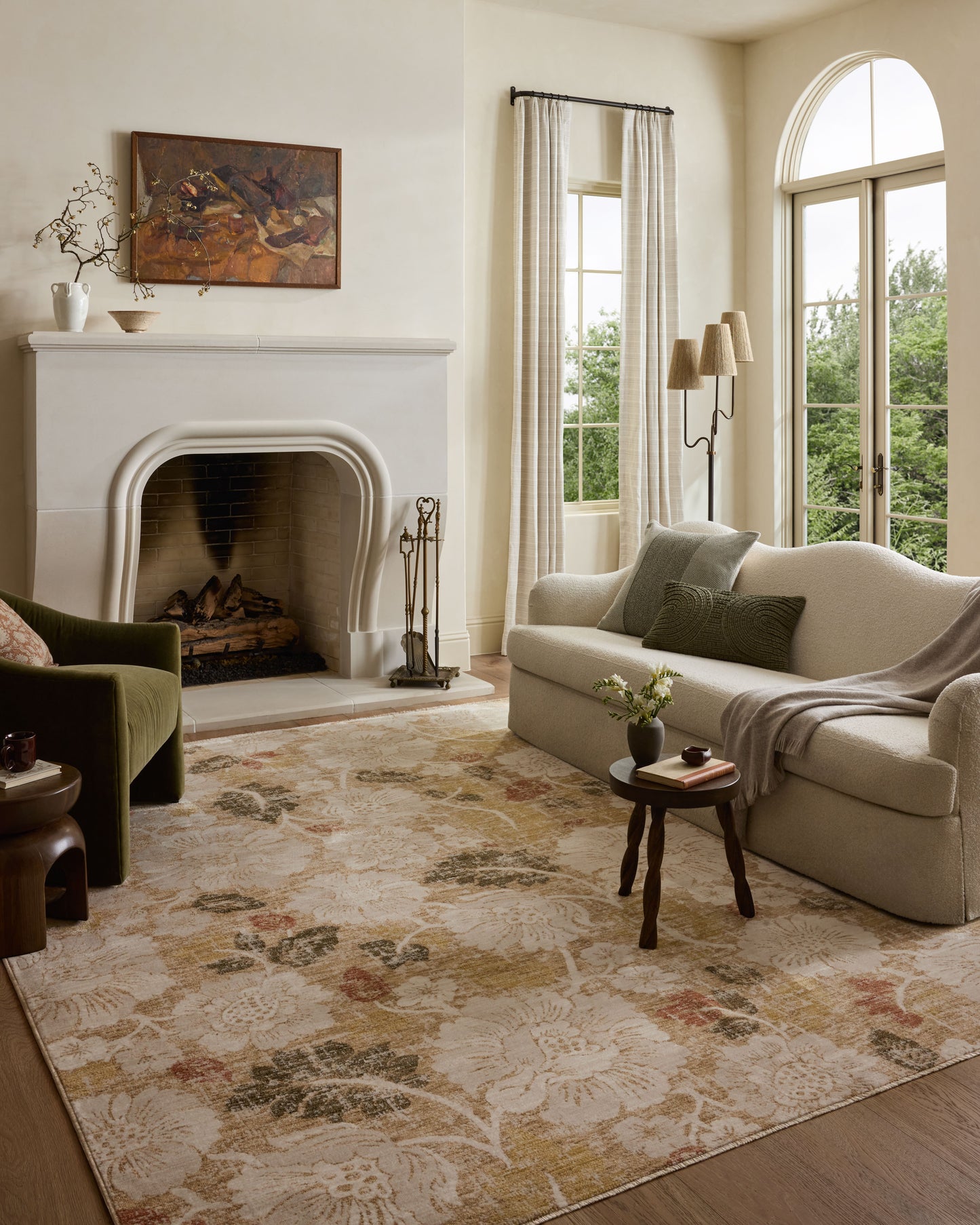 Loloi Eileen Natural / Multi 2'-6" x 7'-6" Runner Rug
