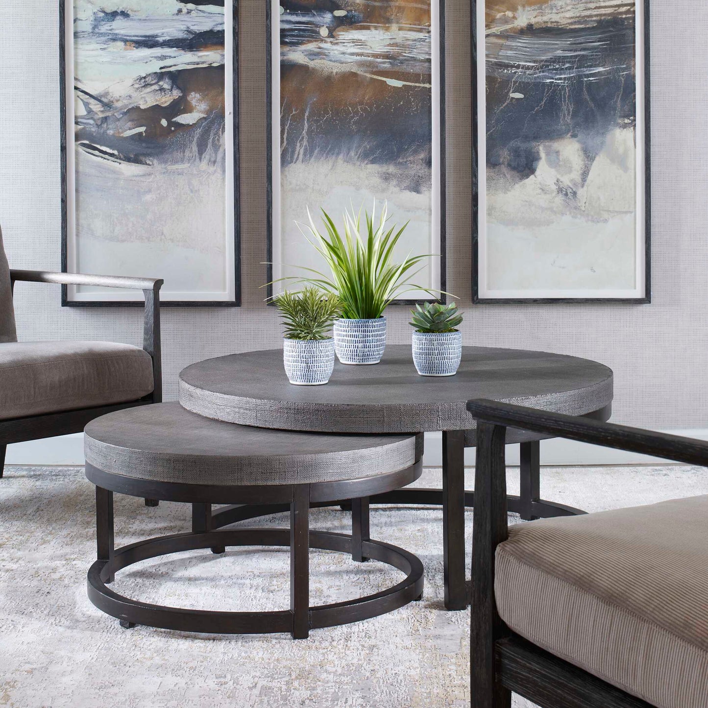 Uttermost Aiyara Gray Nesting Tables Set/2