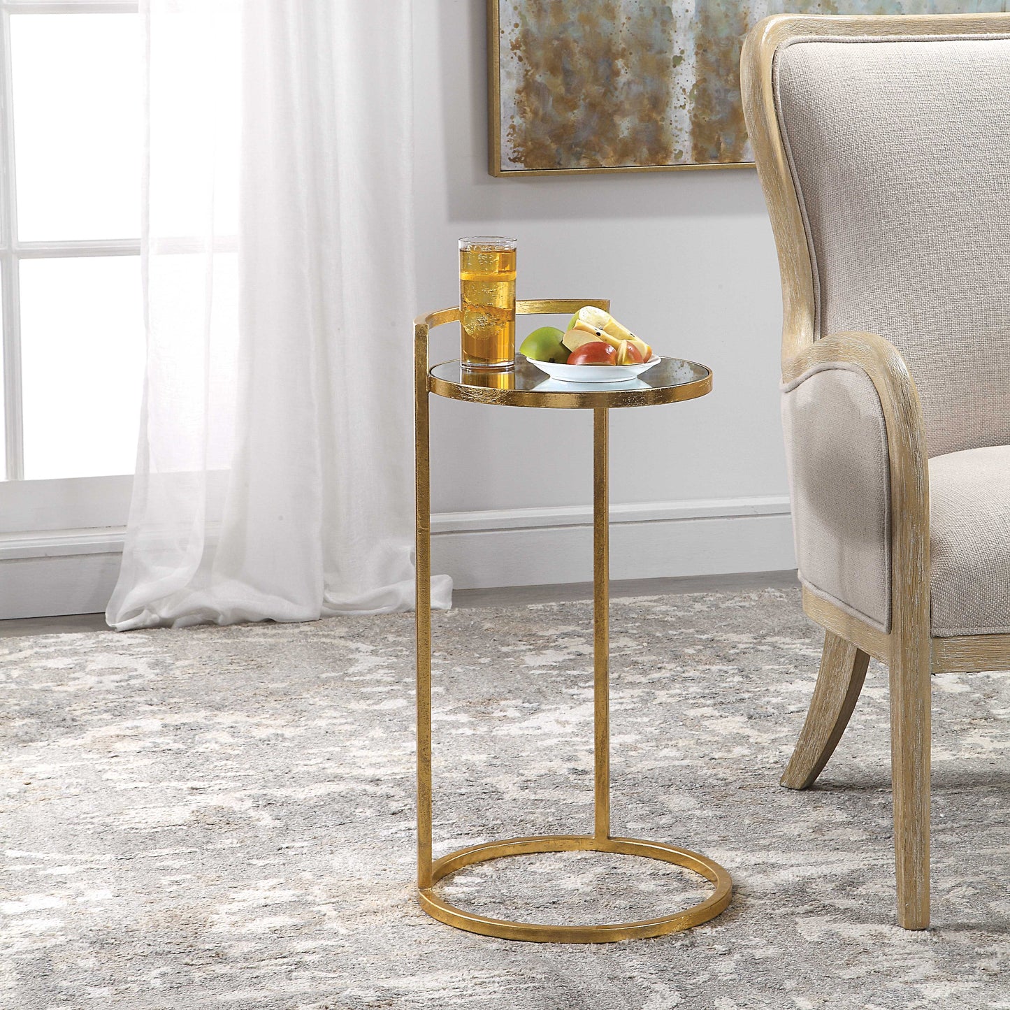 Uttermost Cailin Gold Accent Table