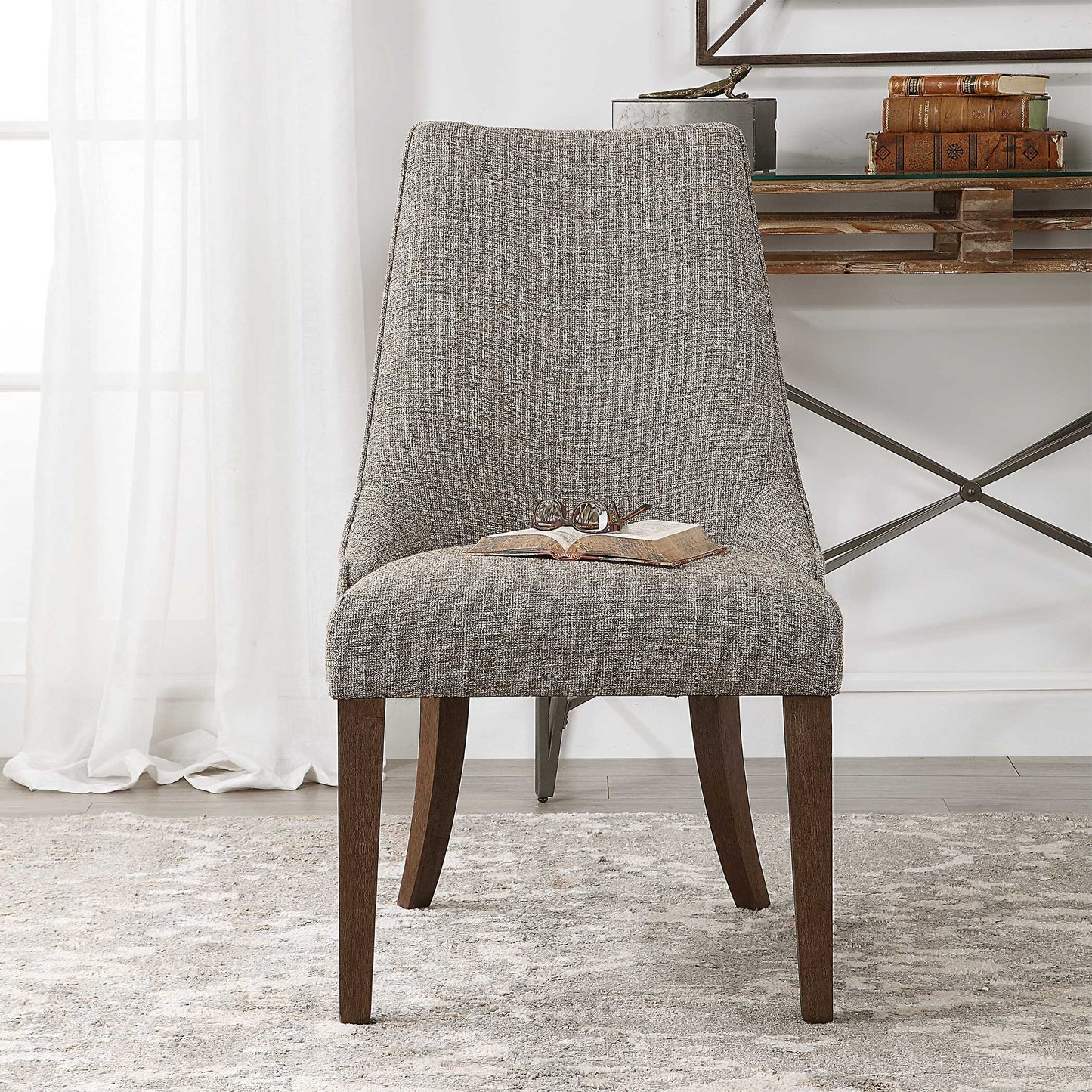 Uttermost Daxton Earth Tone Armless Chair