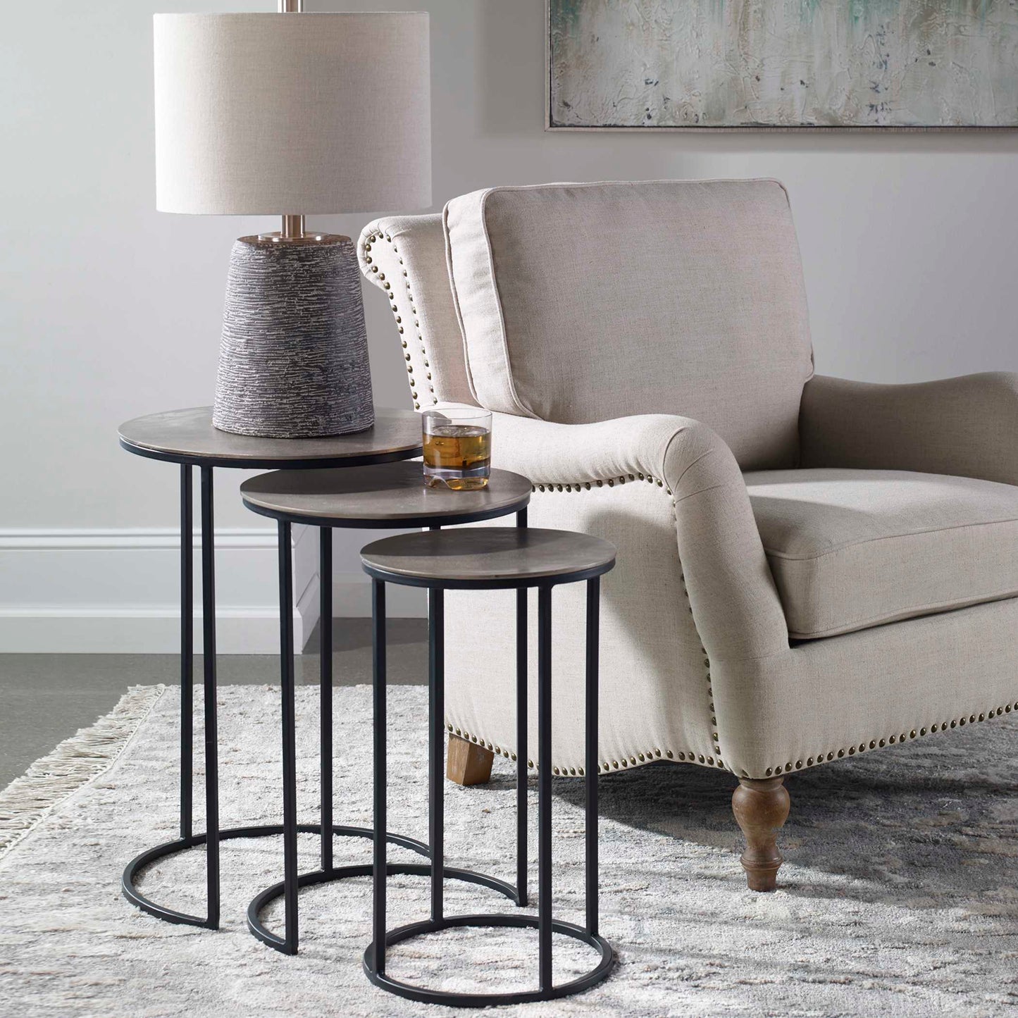 Uttermost Erik Metal Nesting Tables Set/3