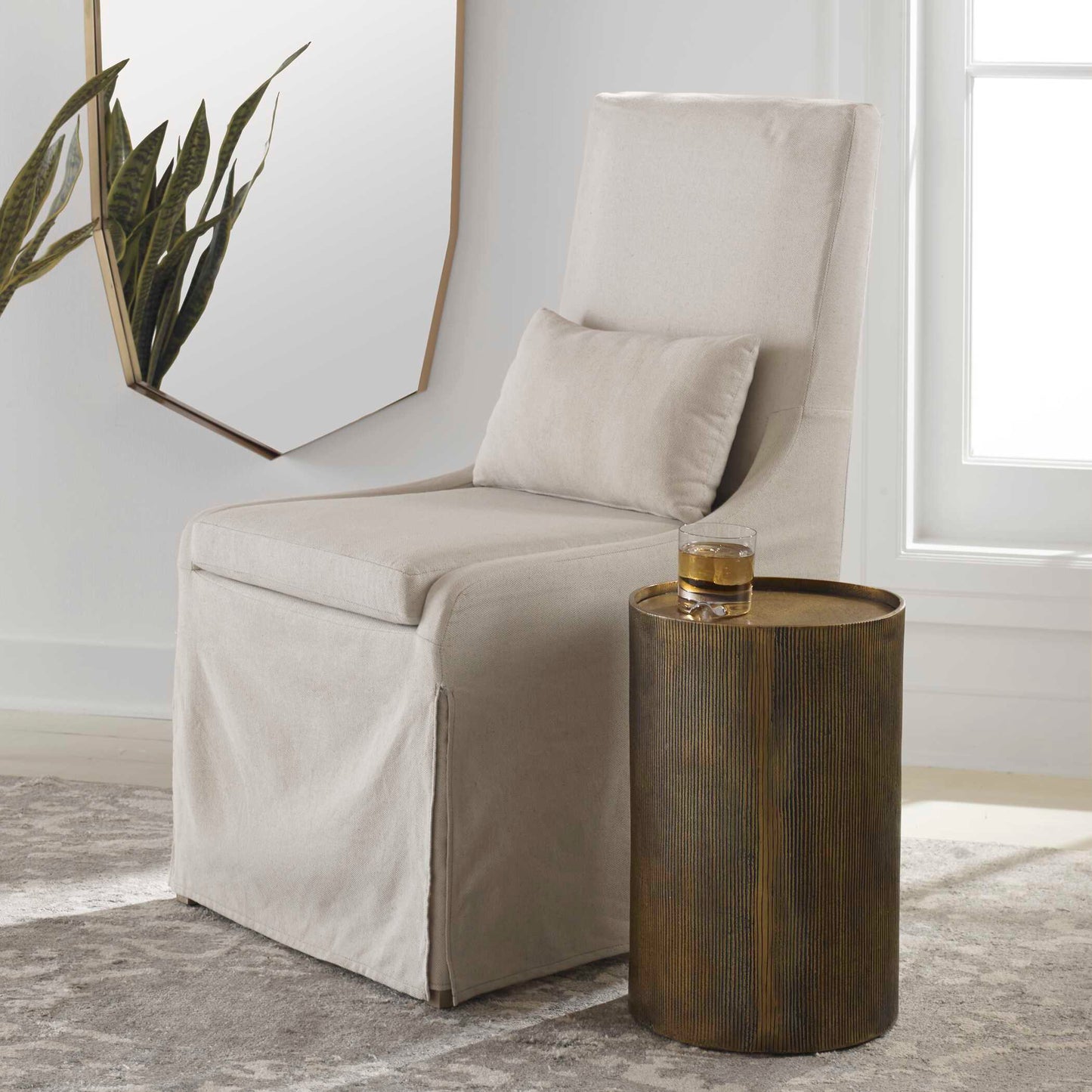 Uttermost Adrina Drum Accent Table