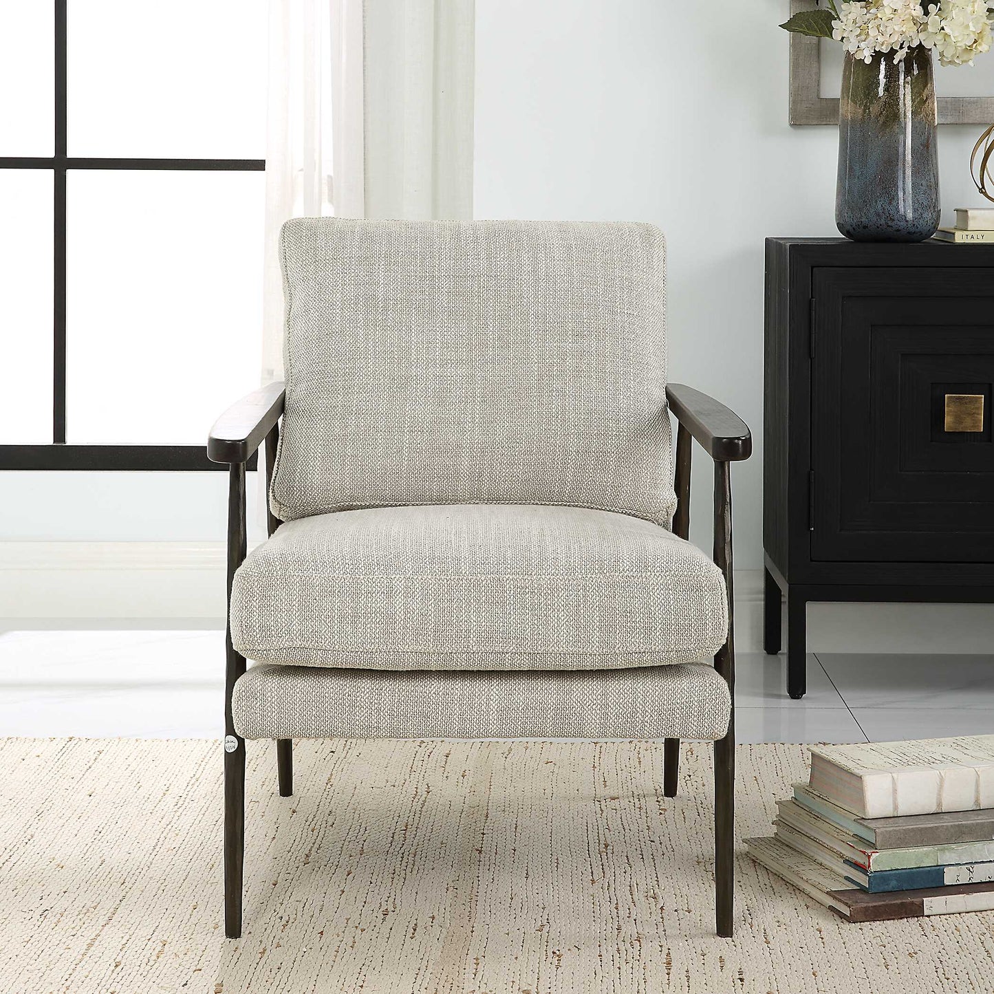 Uttermost Sebastian Cast Iron Accent Chair