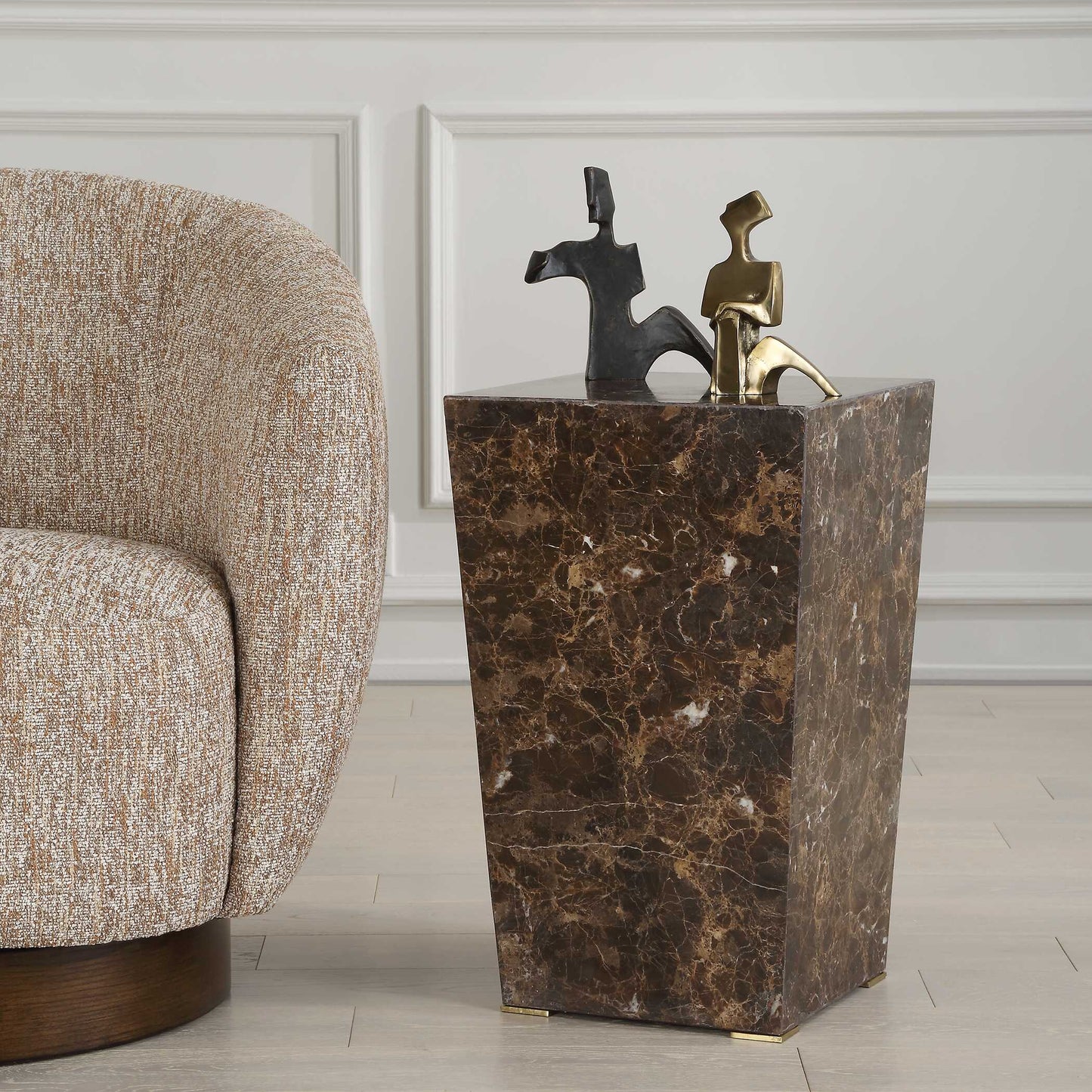 Uttermost Poe Marble Accent Table