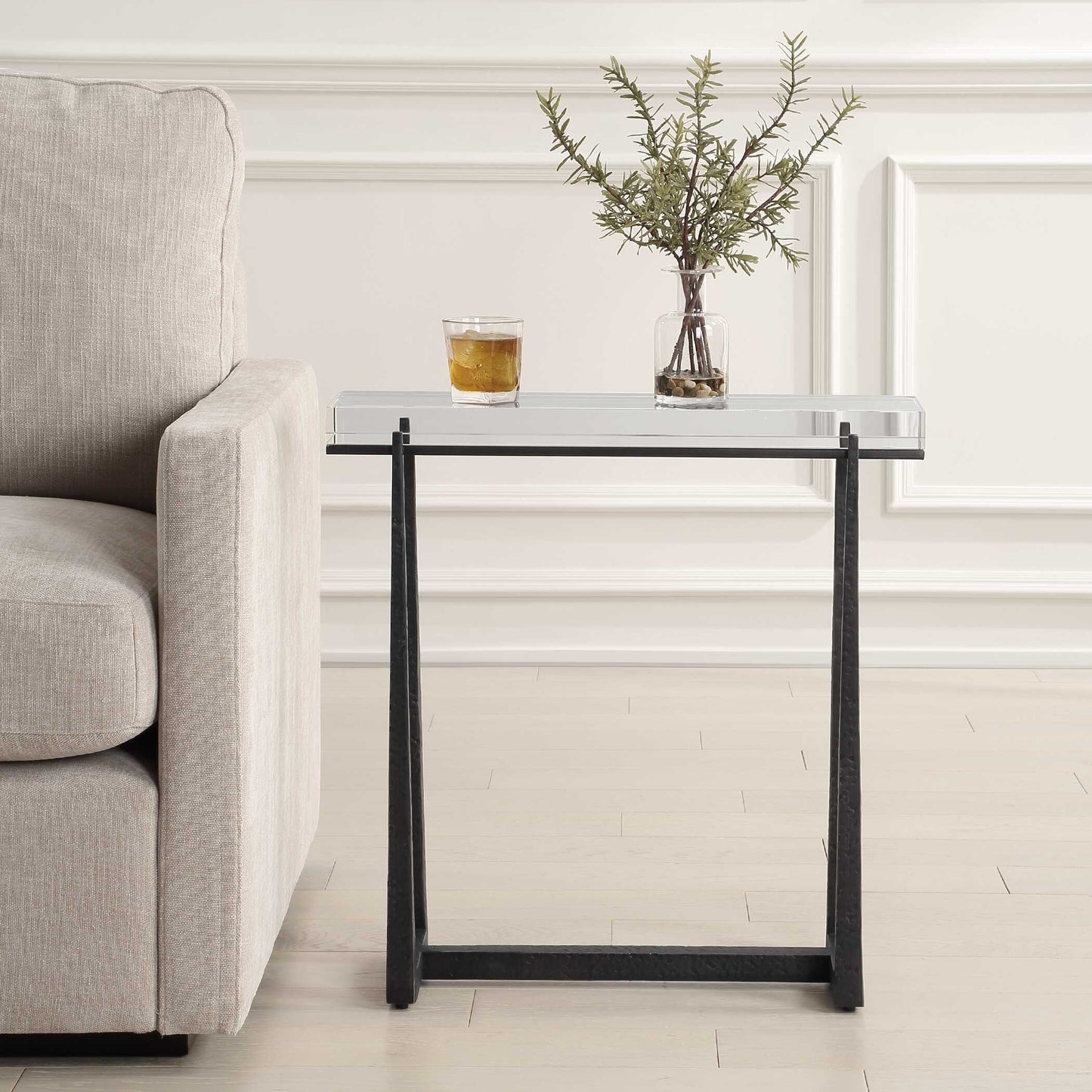 Uttermost Midas Bronze Accent Table