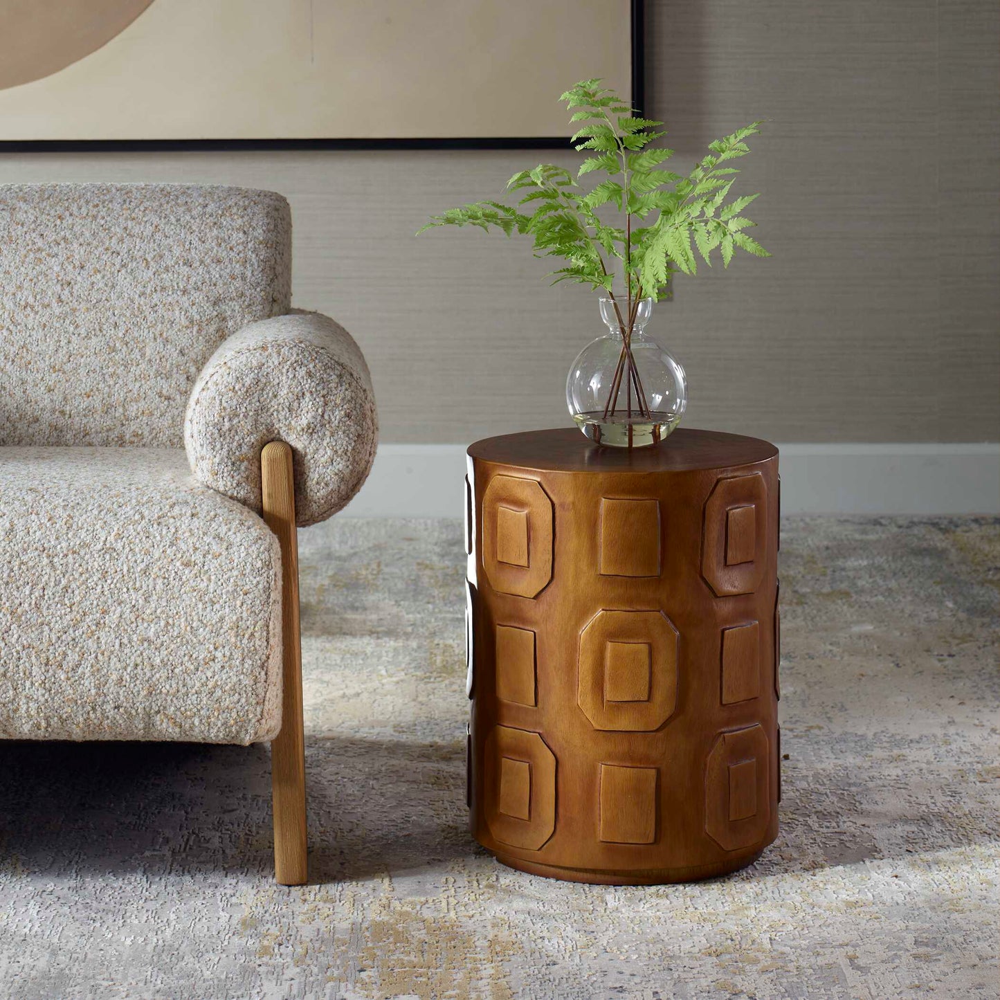Uttermost Alson Geometric Accent Table