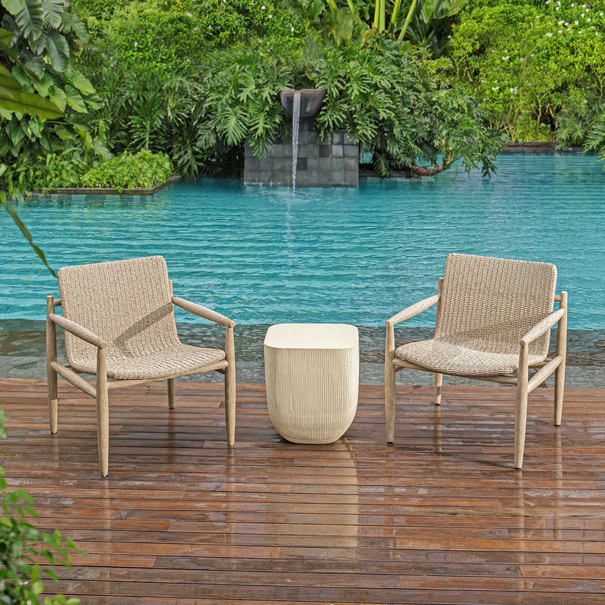 Sumba Wicker Outdoor Lounge Chair - Thumbnail 4