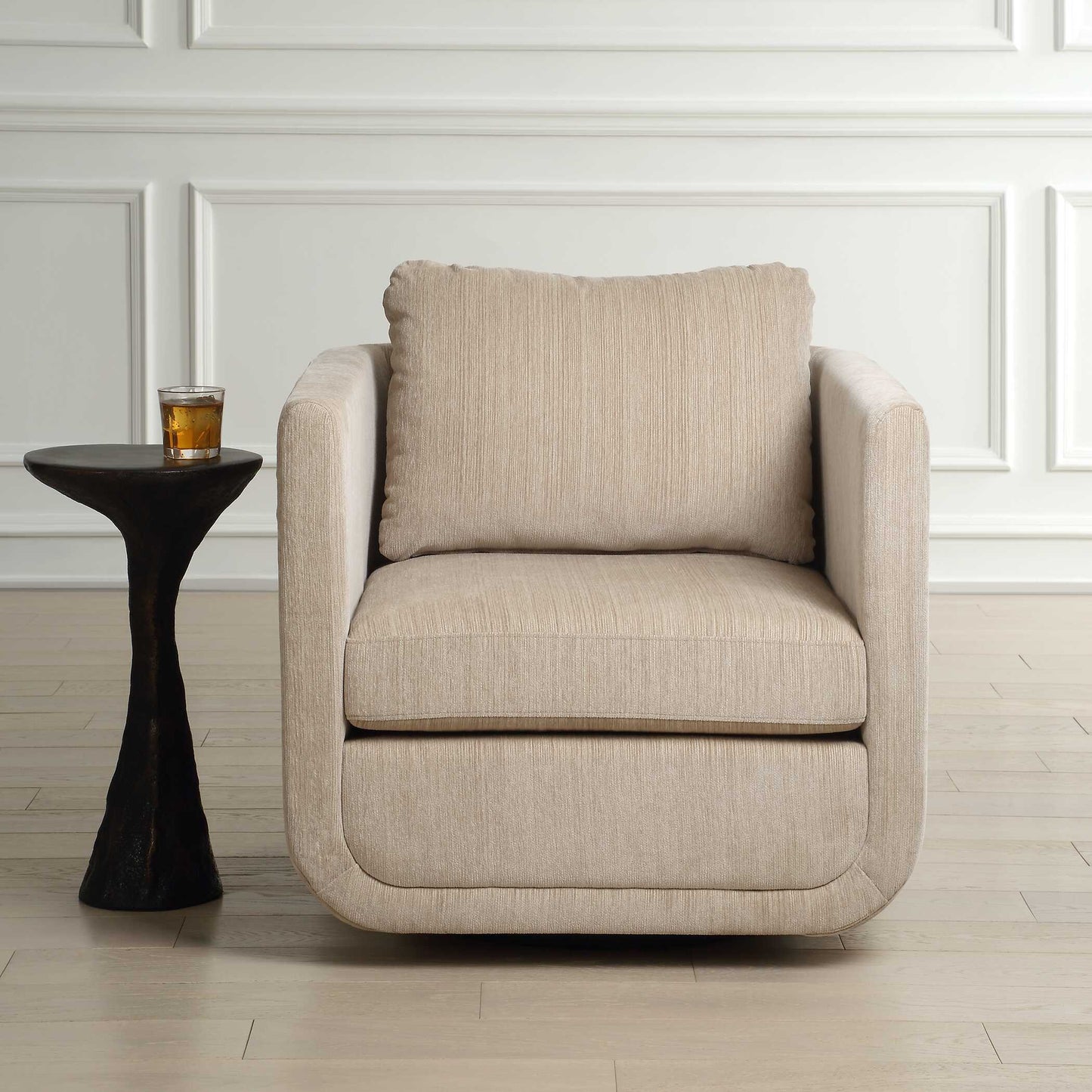 Uttermost Abound Porcelain Swivel Chair
