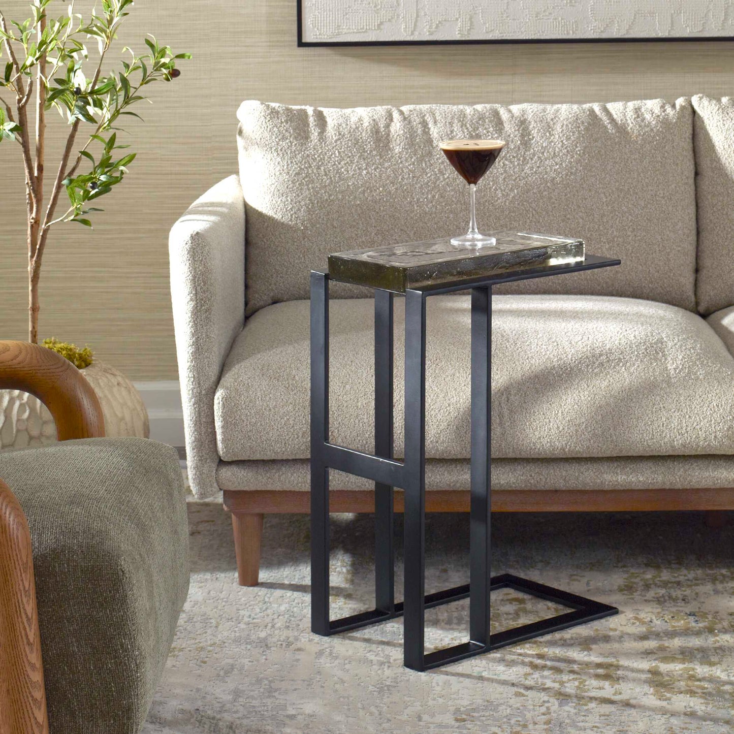 Uttermost Soma Black Accent Table
