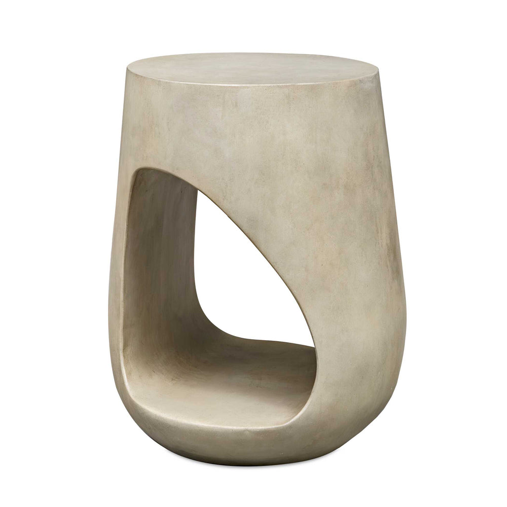 Lithos Gray Outdoor Accent Table