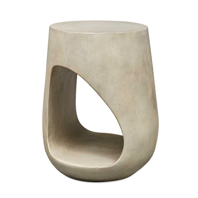 Lithos Gray Outdoor Accent Table