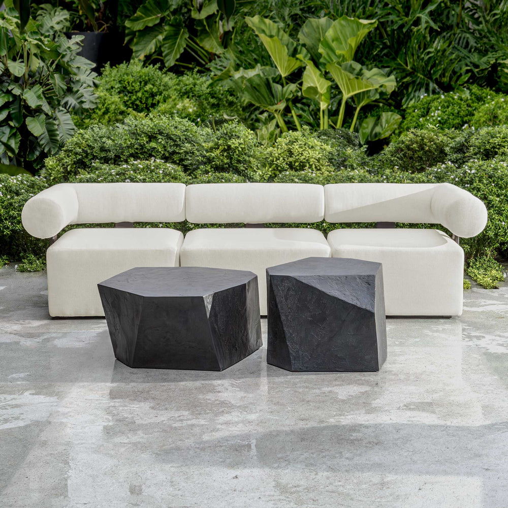 
                      
                        Bolster Back White Outdoor Corner Sofa
                      
                    