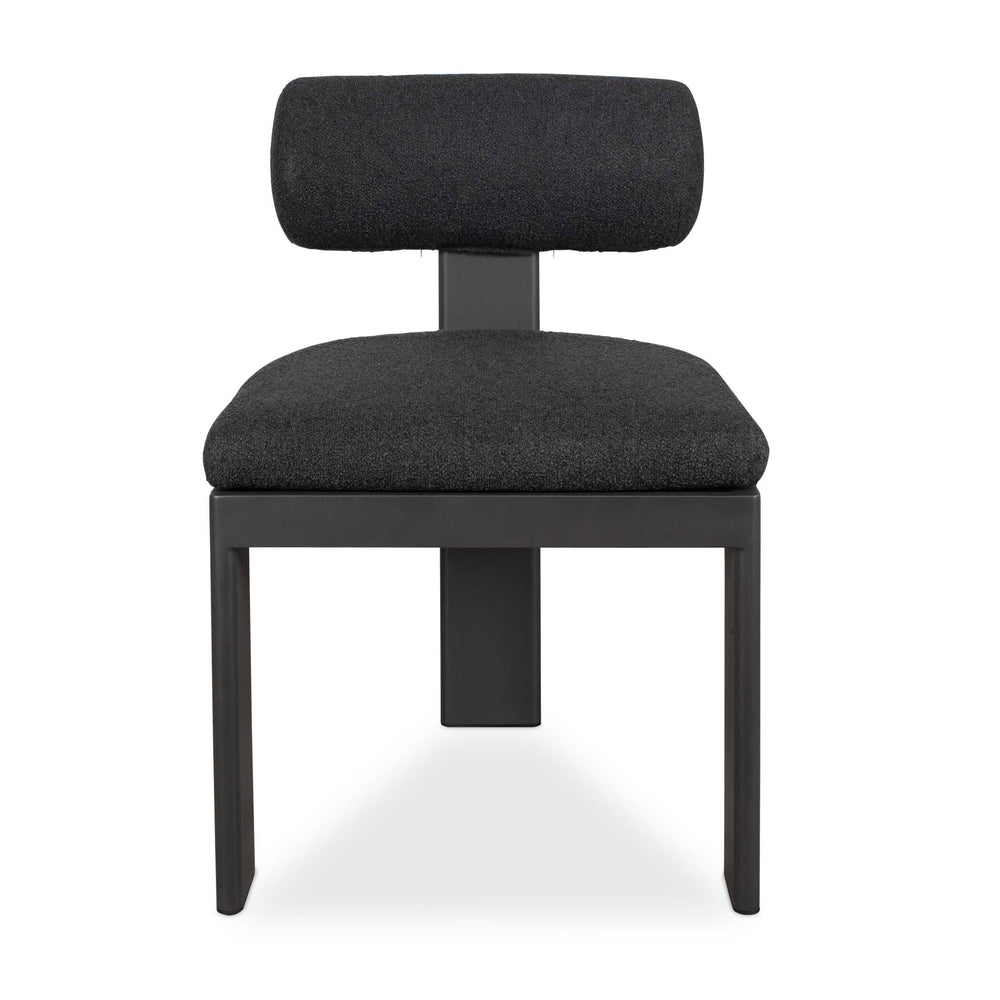 Bolster Back Charcoal Outdoor Dining Chair