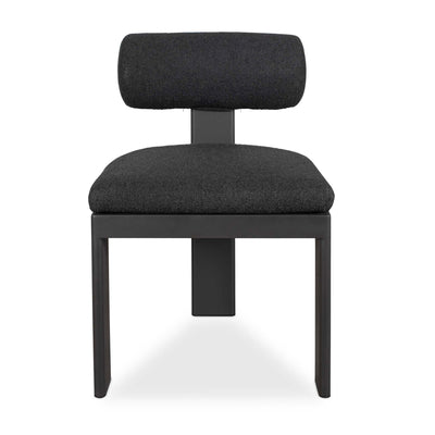 Bolster Back Charcoal Outdoor Dining Chair