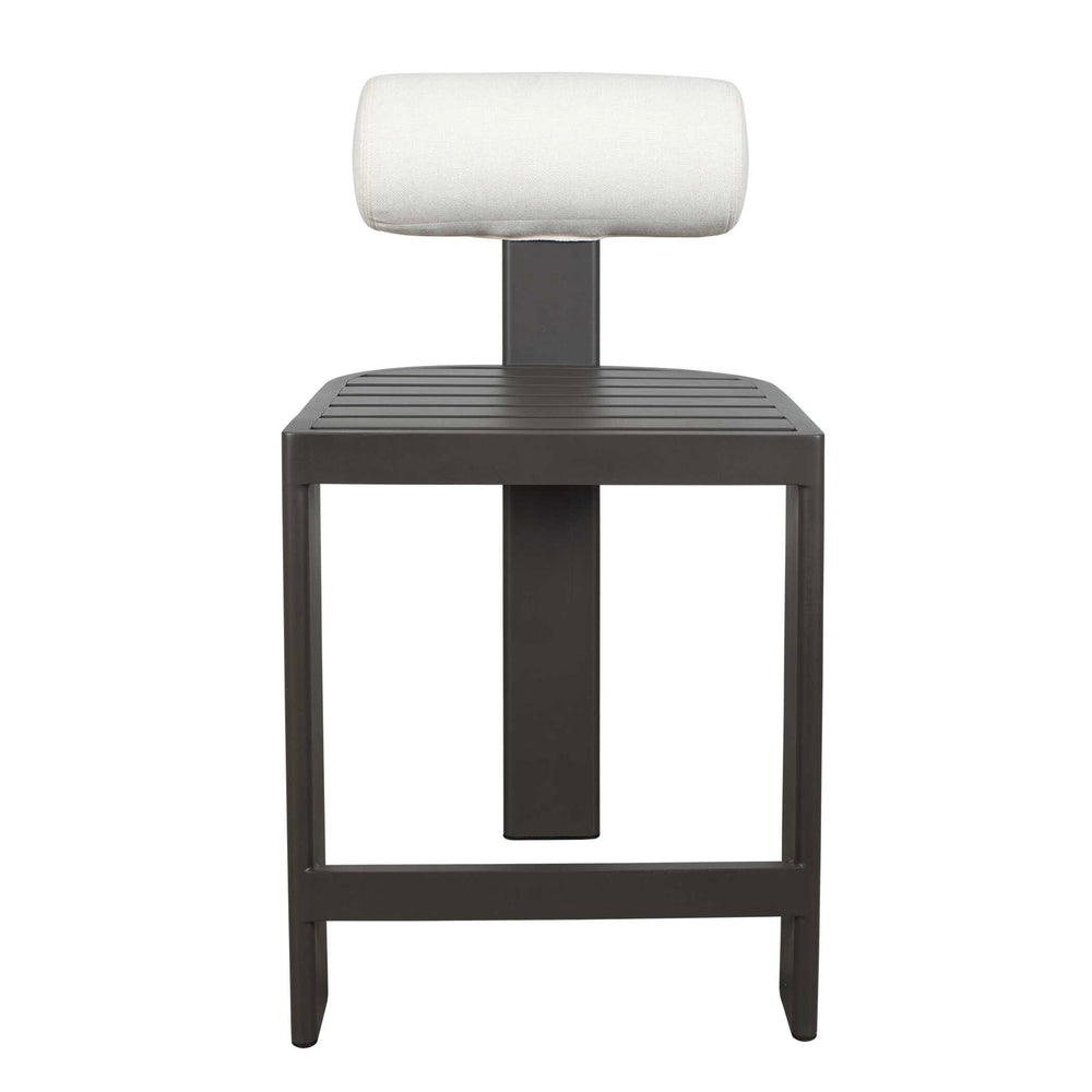 
                      
                        Bolster Back White Outdoor Counter Stool
                      
                    