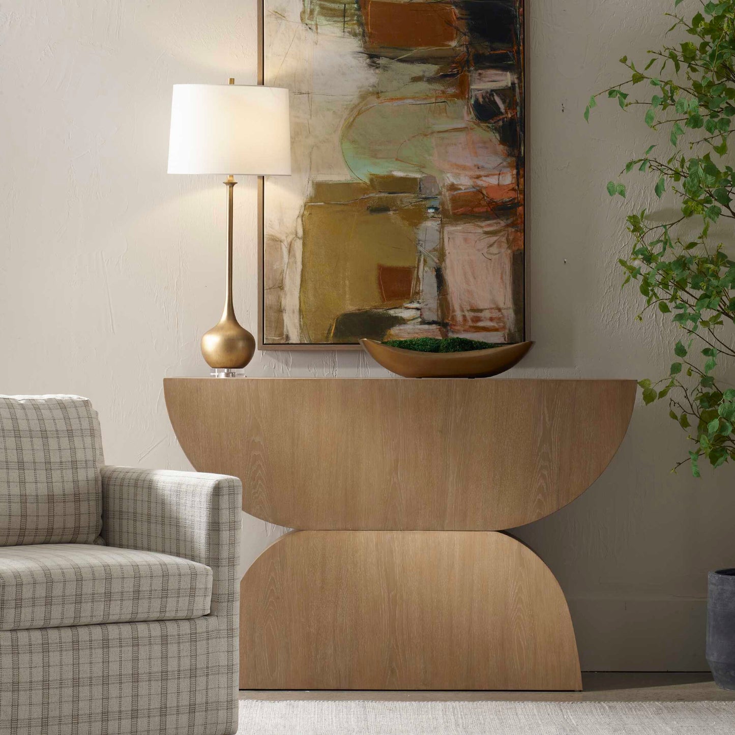 Uttermost Ciano Modern Wood Console Table