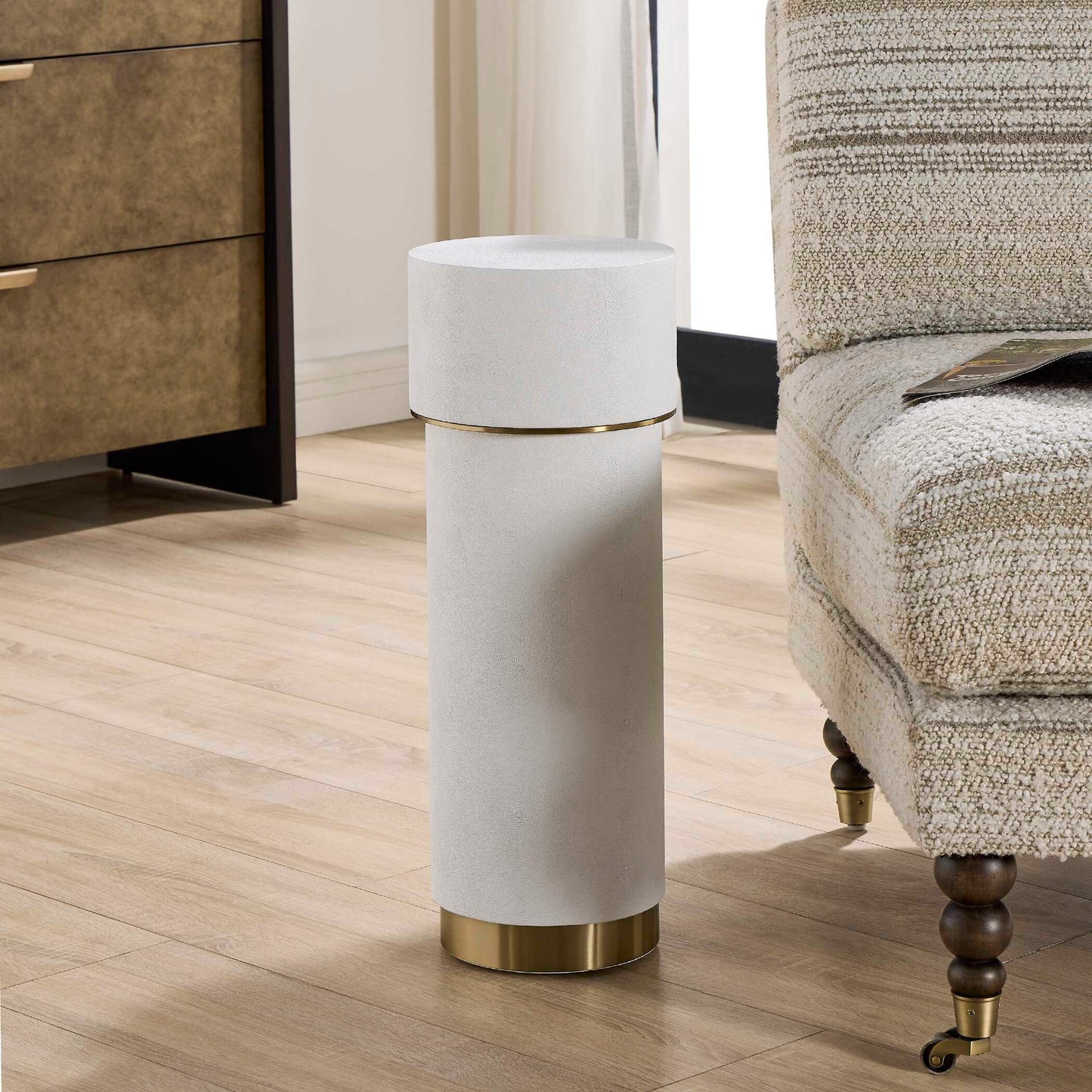Uttermost Wessex White Drink Table