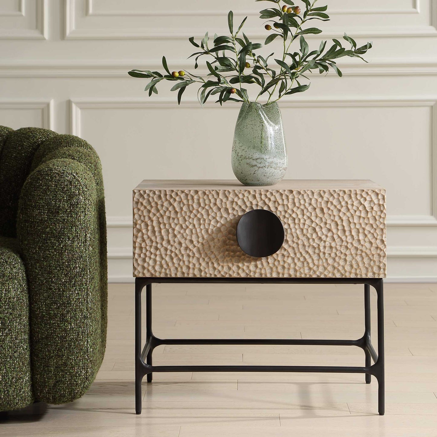 Uttermost Lunar Wooden Side Table