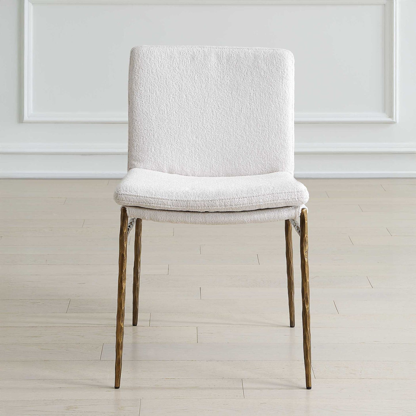 Uttermost Ascend Textured White Dining Chair