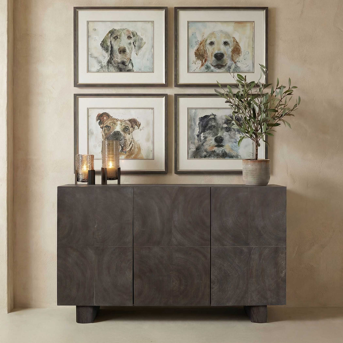 Phineas 3 Door Modern Cabinet