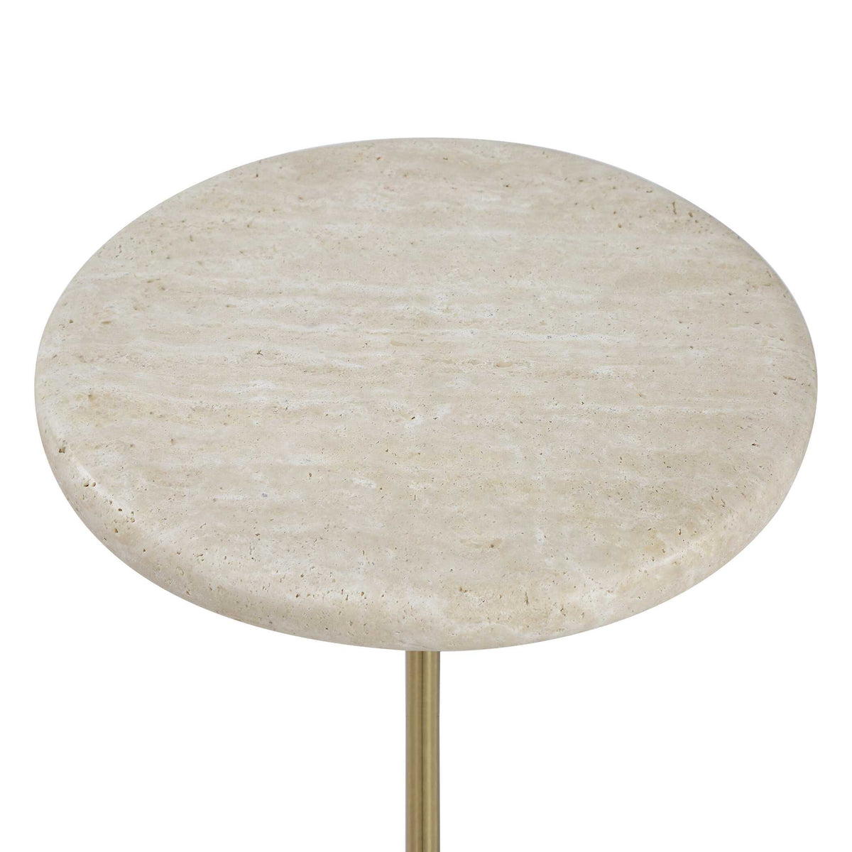 Adames Travertine Drink Table