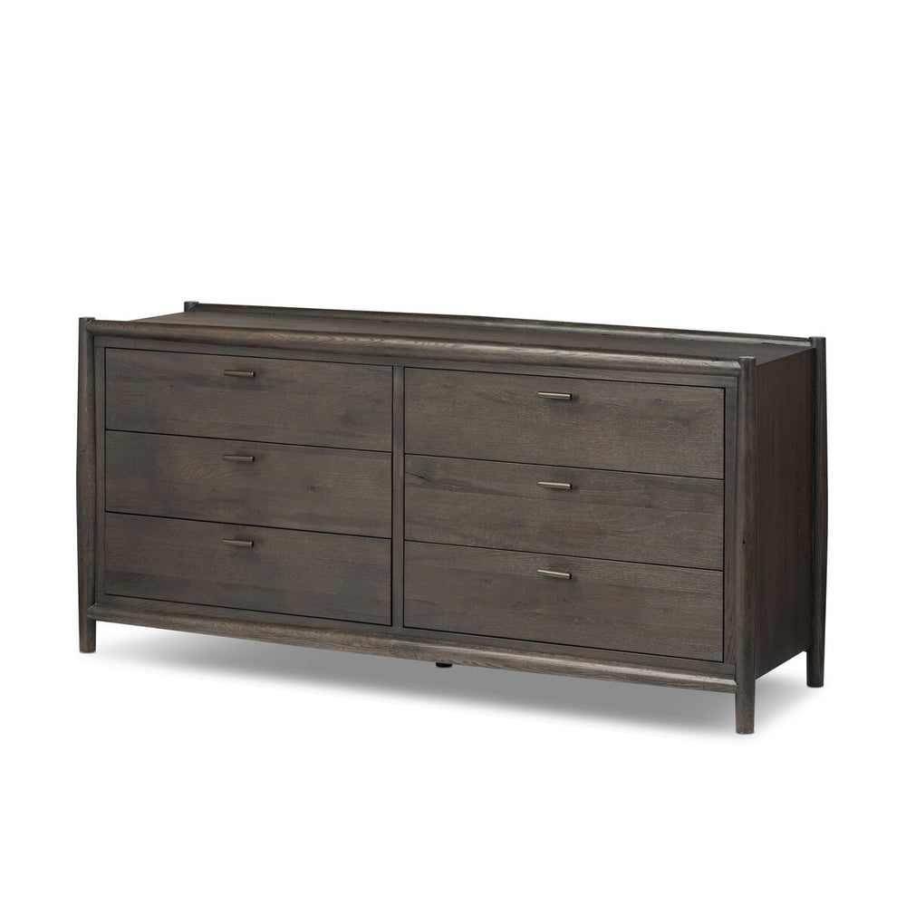 Glenview 6 Drawer Dresser - Cracked Smoked Black Veneer (Copy)