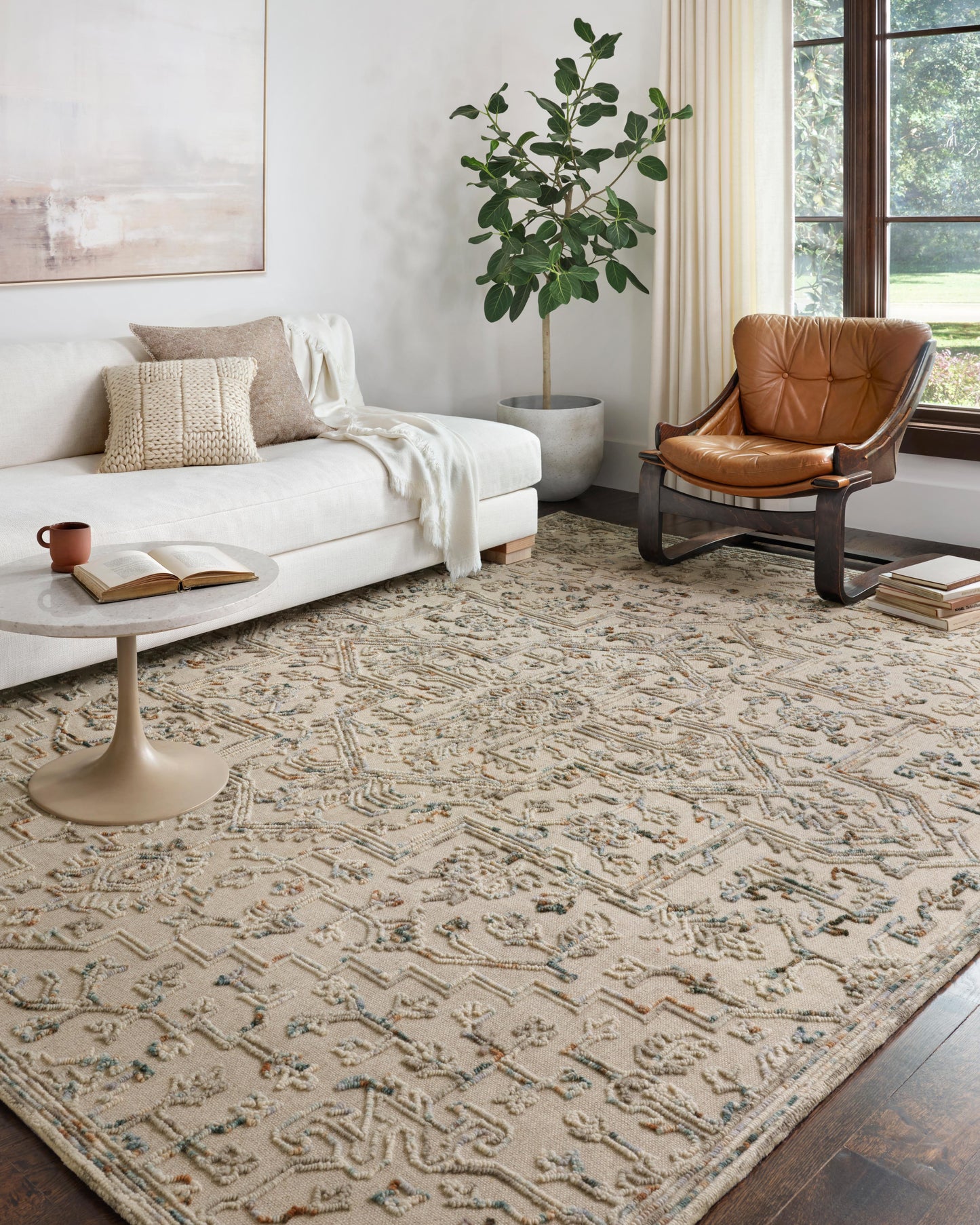 Loloi Halle Grey / Ocean 9'-3" x 13' Area Rug