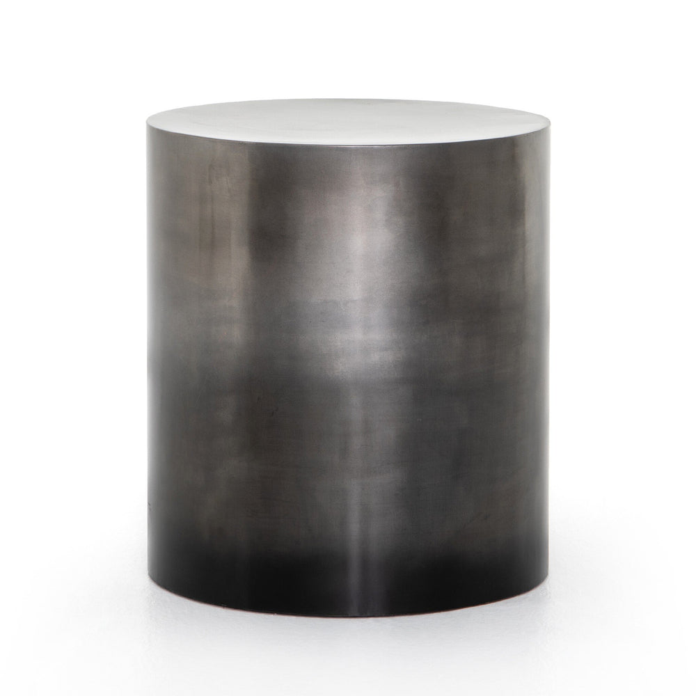 Cameron End Table - Ombre Antique Pewter