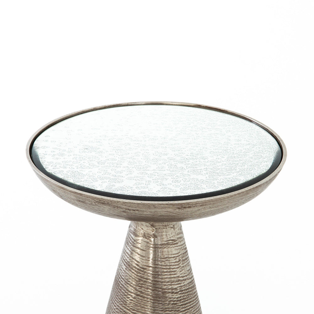 
                      
                        Marlow Mod Pedestal Table Brushed Nickel - Ash Glass
                      
                    