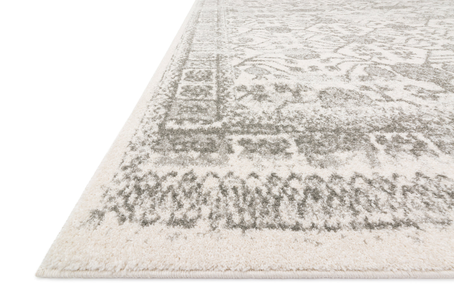 Loloi Joaquin Ivory / Grey 18" x 18" Sample Rug