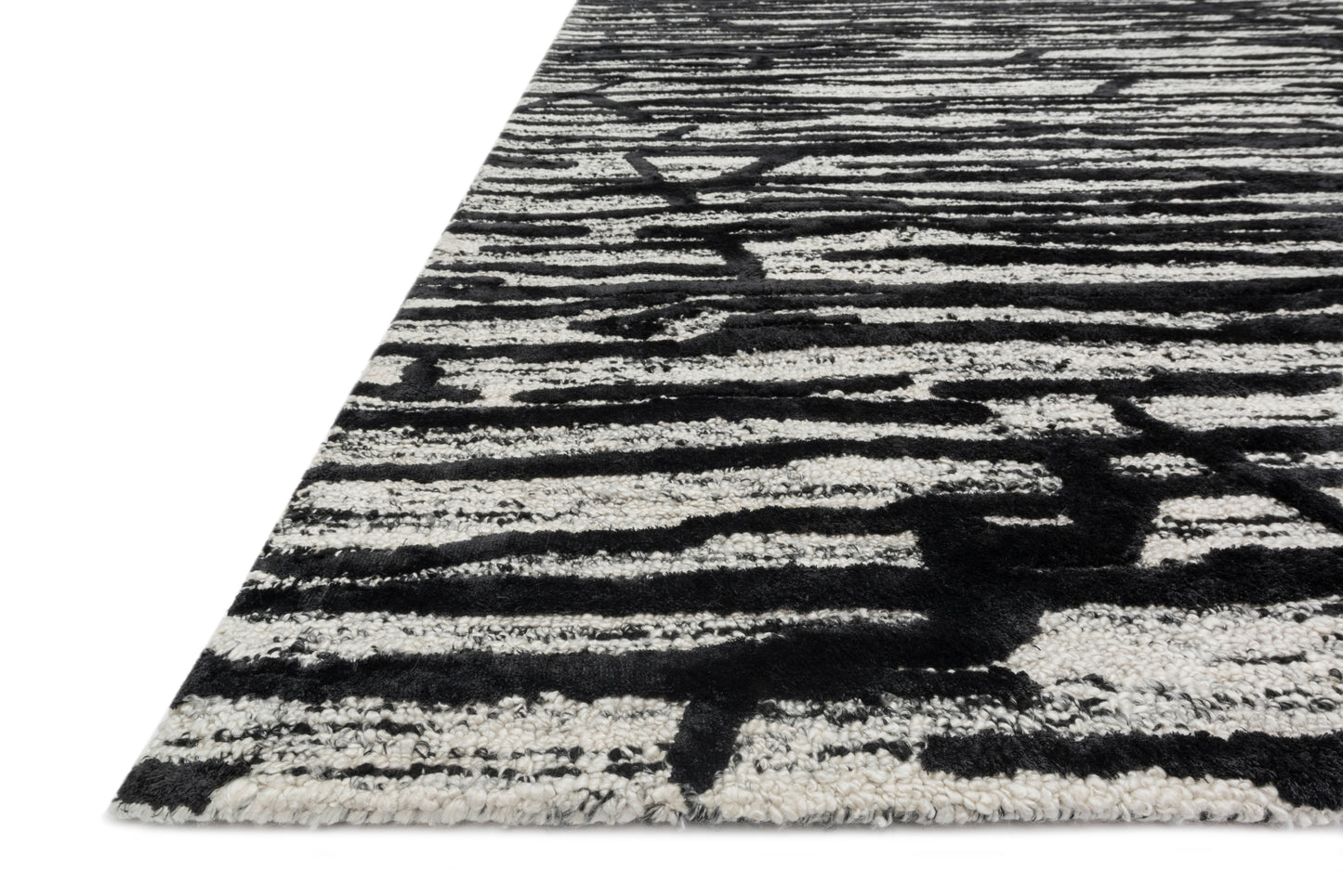 Loloi Juneau Ivory / Black 9'-3" x 13' Area Rug