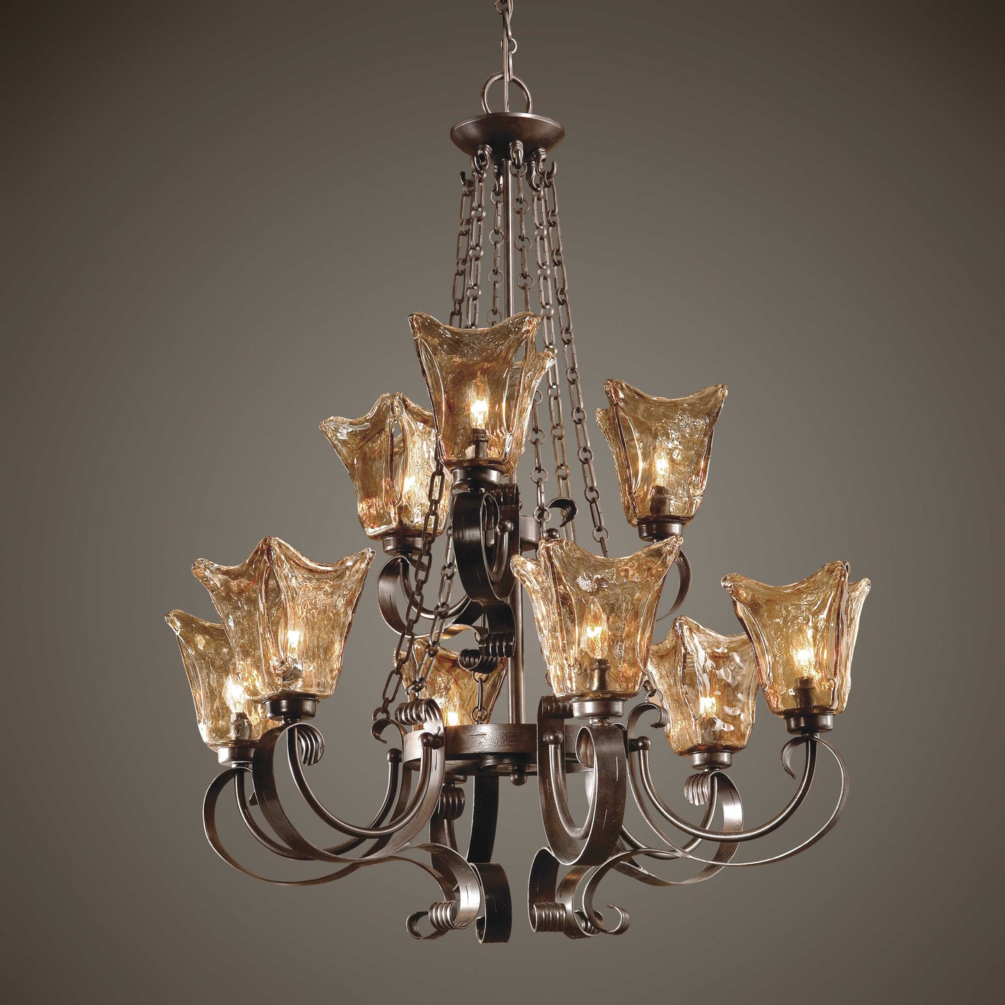 Uttermost Vetraio 9 Light Oil Rubbed Bronze Chandelier