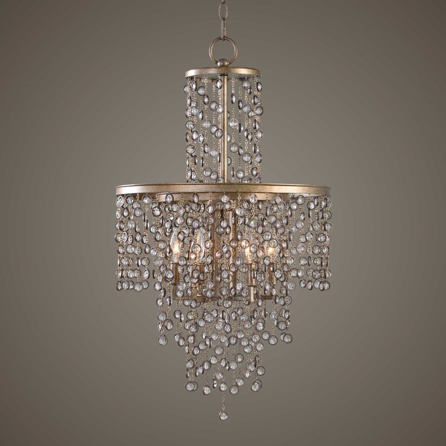 Uttermost Valka 6 Light Crystal Chandelier