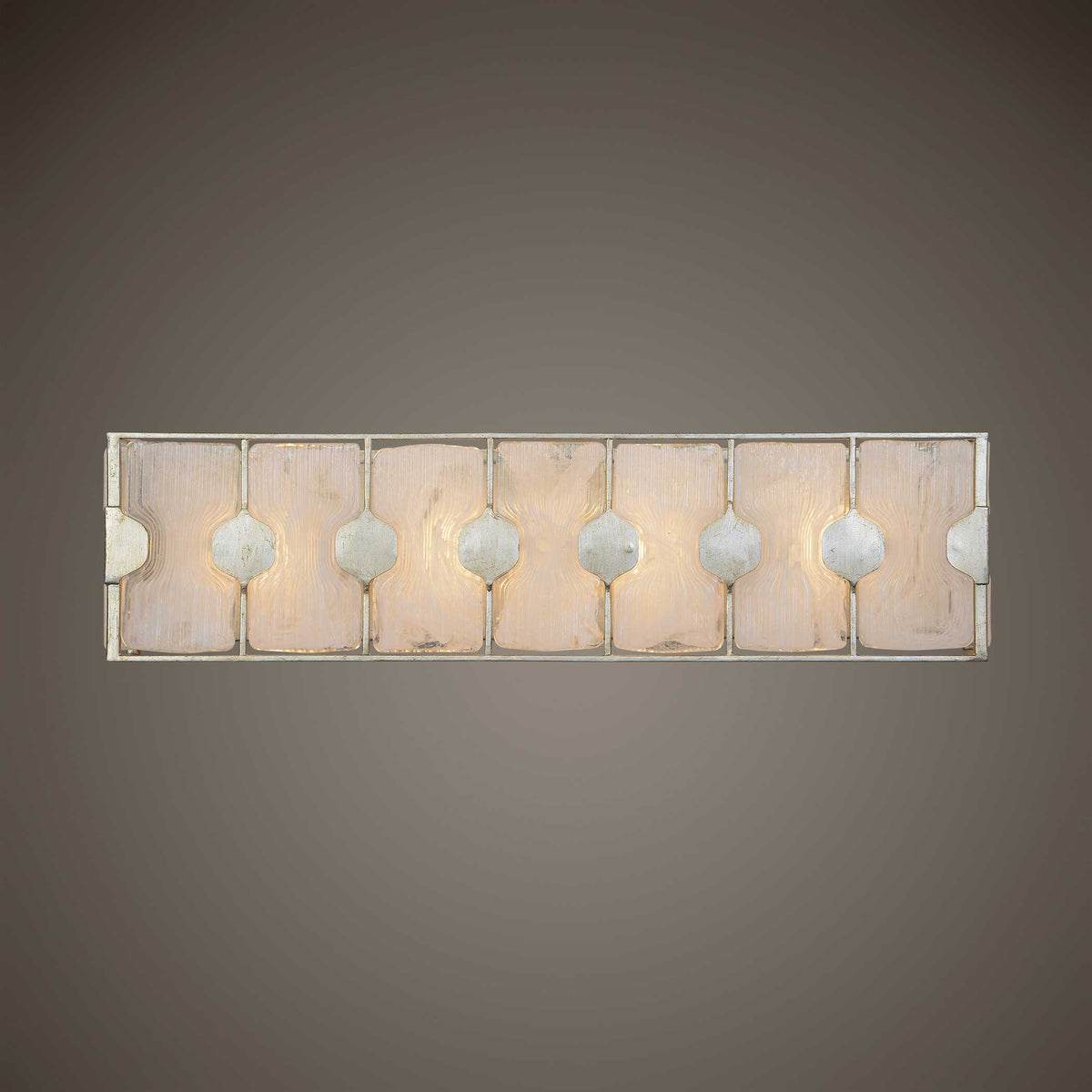 Rene 4 Light Swirl Glass Vanity