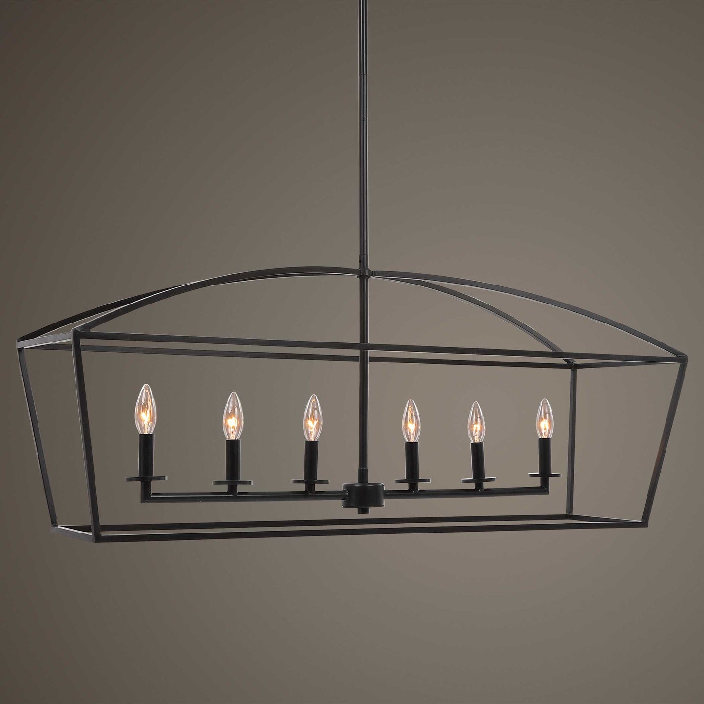 Uttermost Clayton 6 Light Linear Chandelier