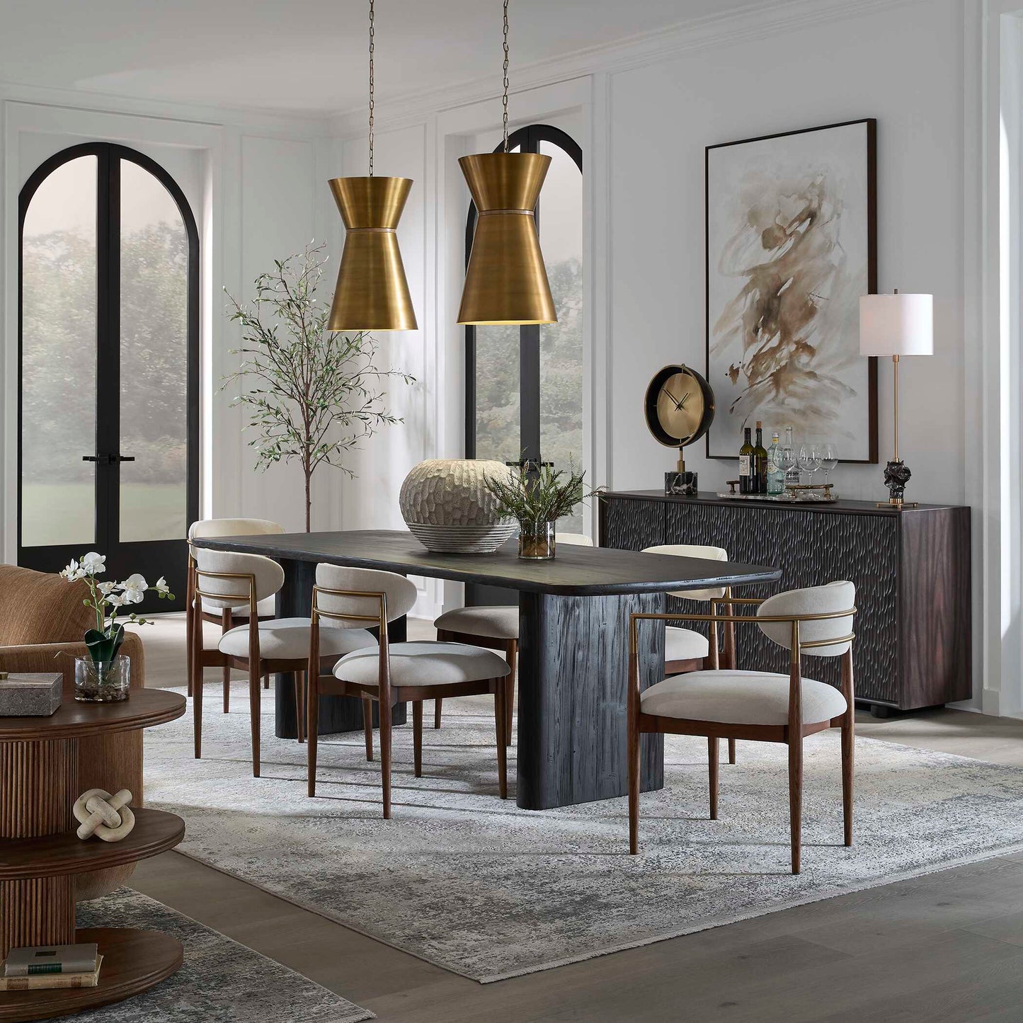 Uttermost Crocker Brass 1 Light Mini Pendant